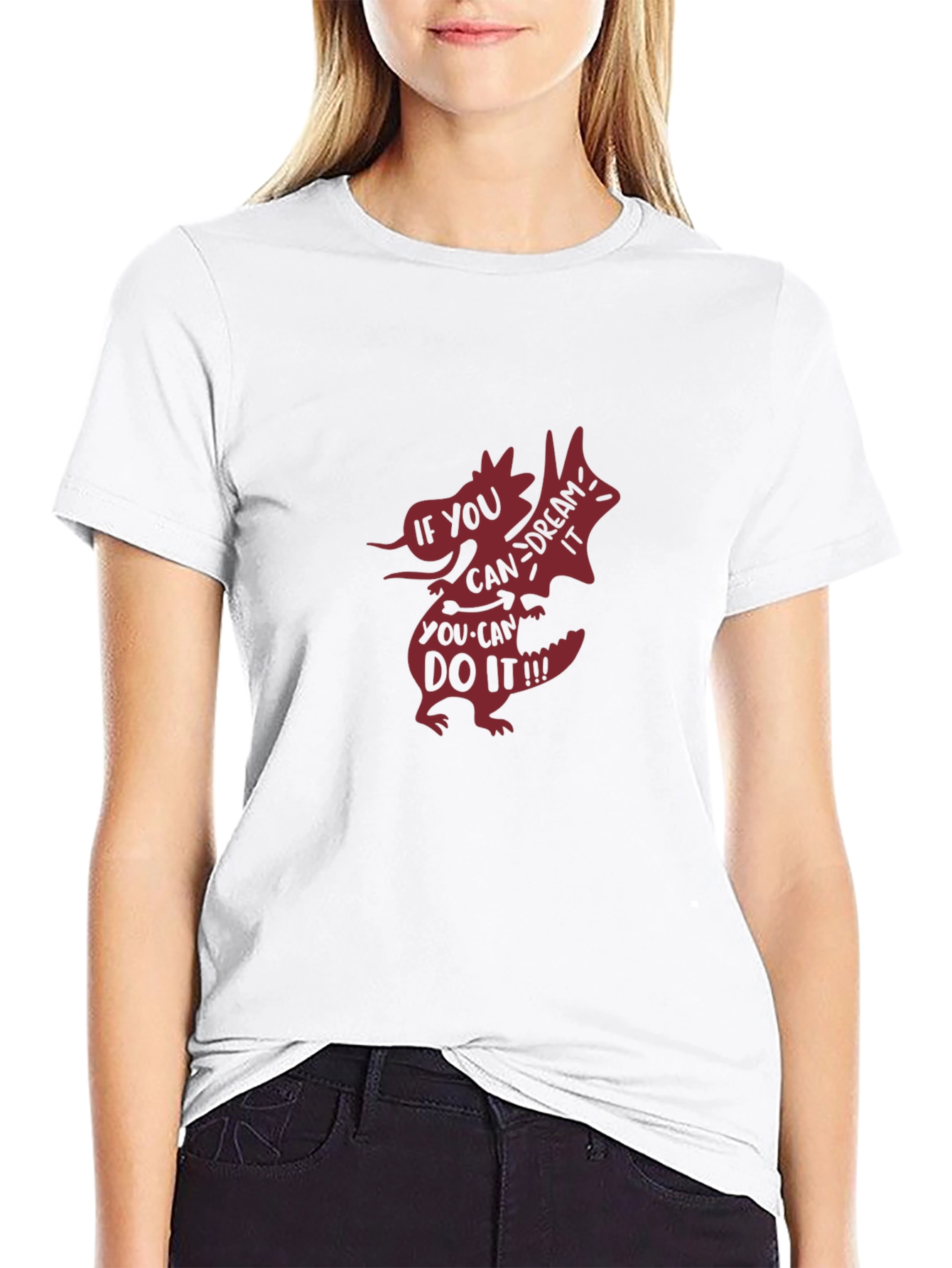 Dream It Do It Black Graphic Tee