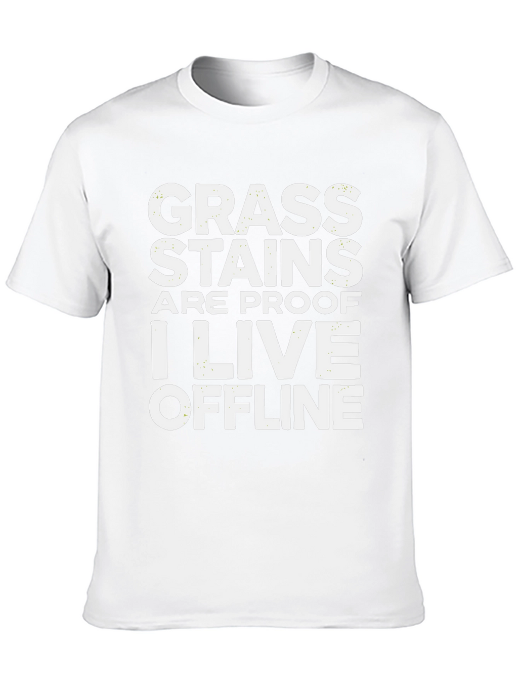 Grass Stains Offline T-Shirt - Humorous Graphic Tee