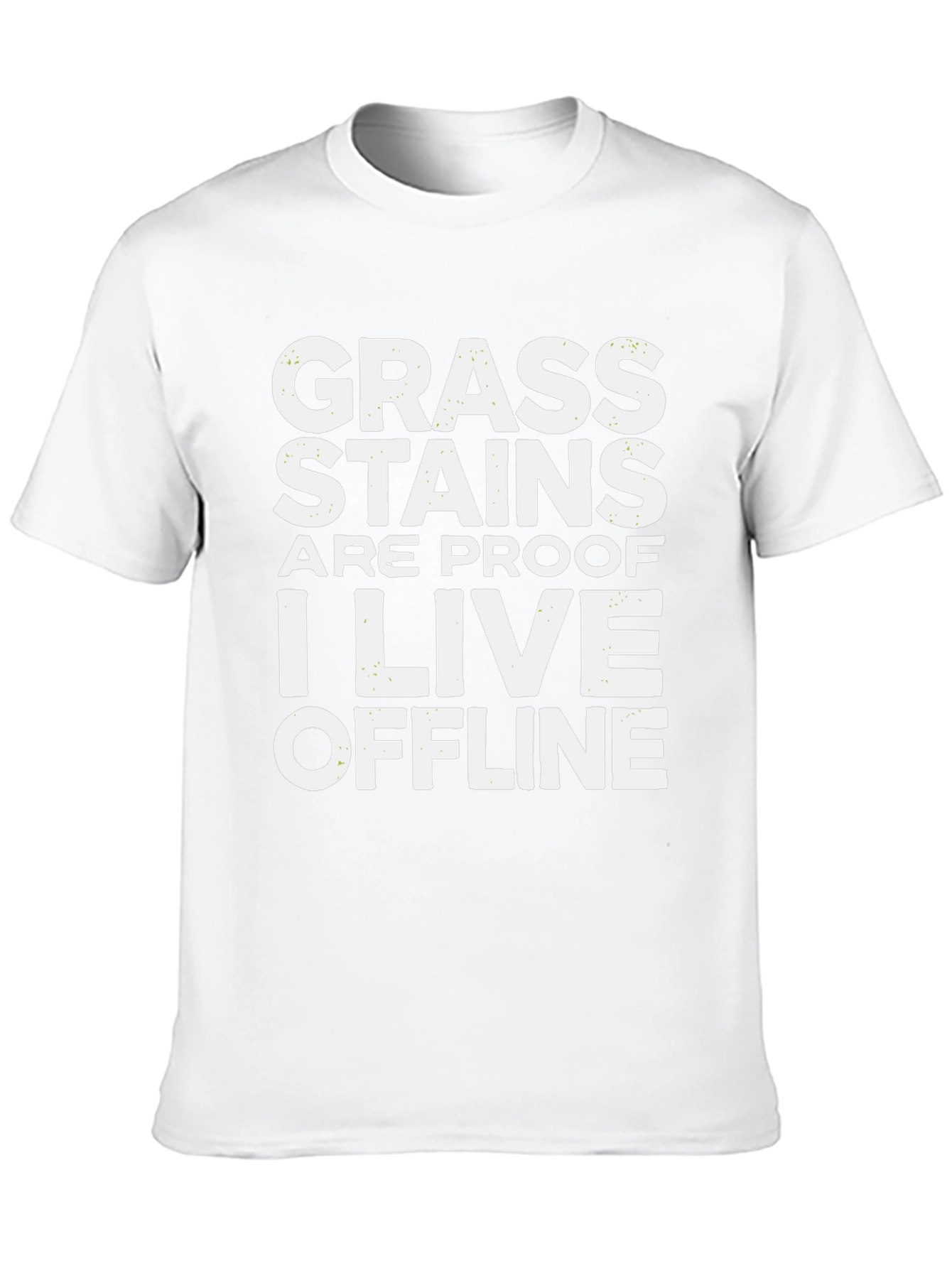 Grass Stains Offline T-Shirt - Humorous Graphic Tee