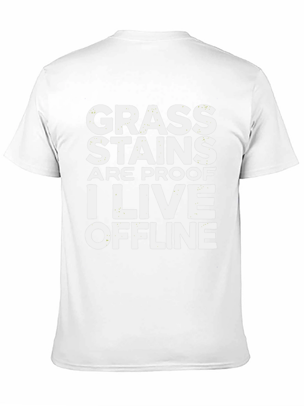 Grass Stains Offline T-Shirt - Humorous Graphic Tee