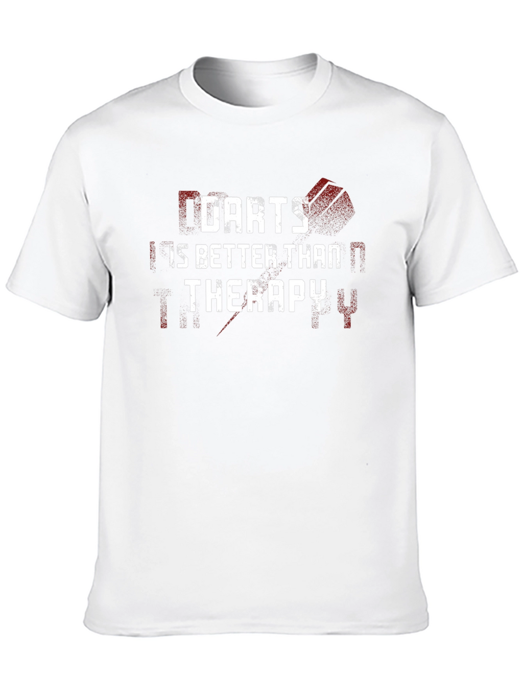 Darts is Better Than Therapy Black Graphic Tee