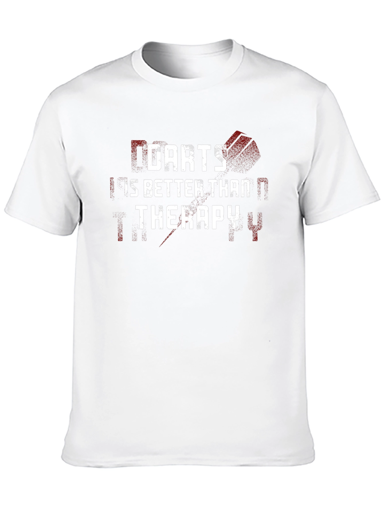 Darts is Better Than Therapy Black Graphic Tee