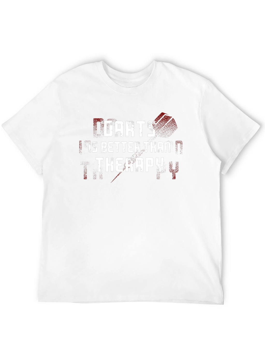 Darts is Better Than Therapy Black Graphic Tee