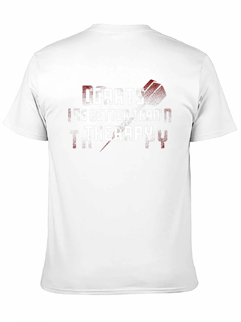 Darts is Better Than Therapy Black Graphic Tee