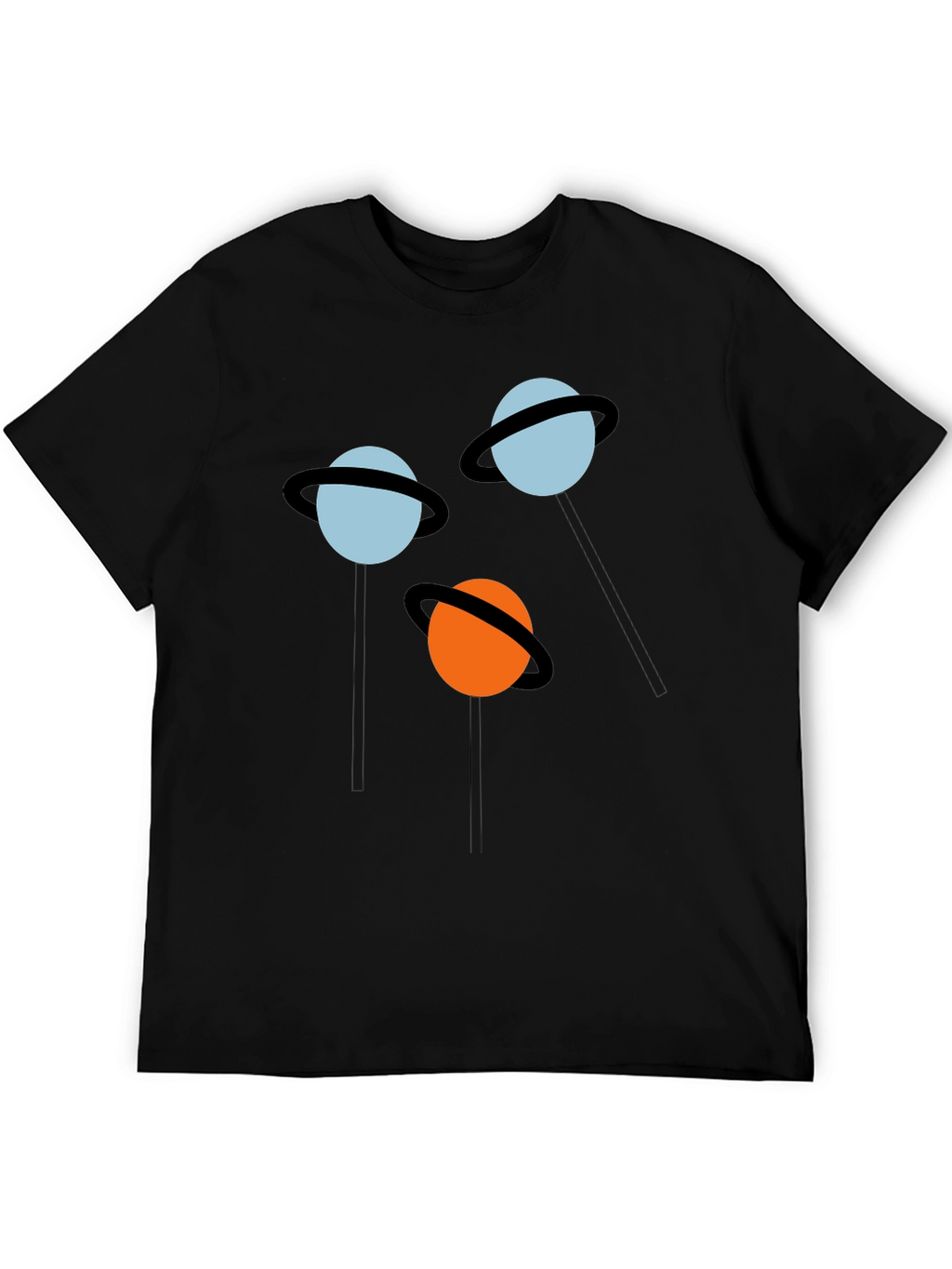 Planet Pops Black Graphic Tee