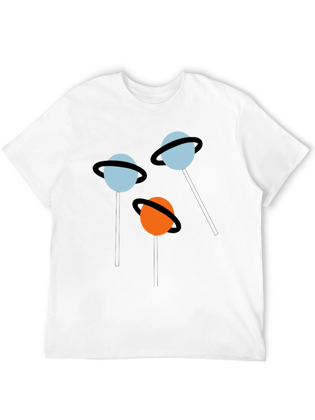 Planet Pops Black Graphic Tee