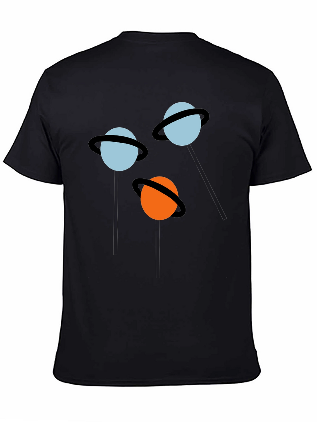 Planet Pops Black Graphic Tee