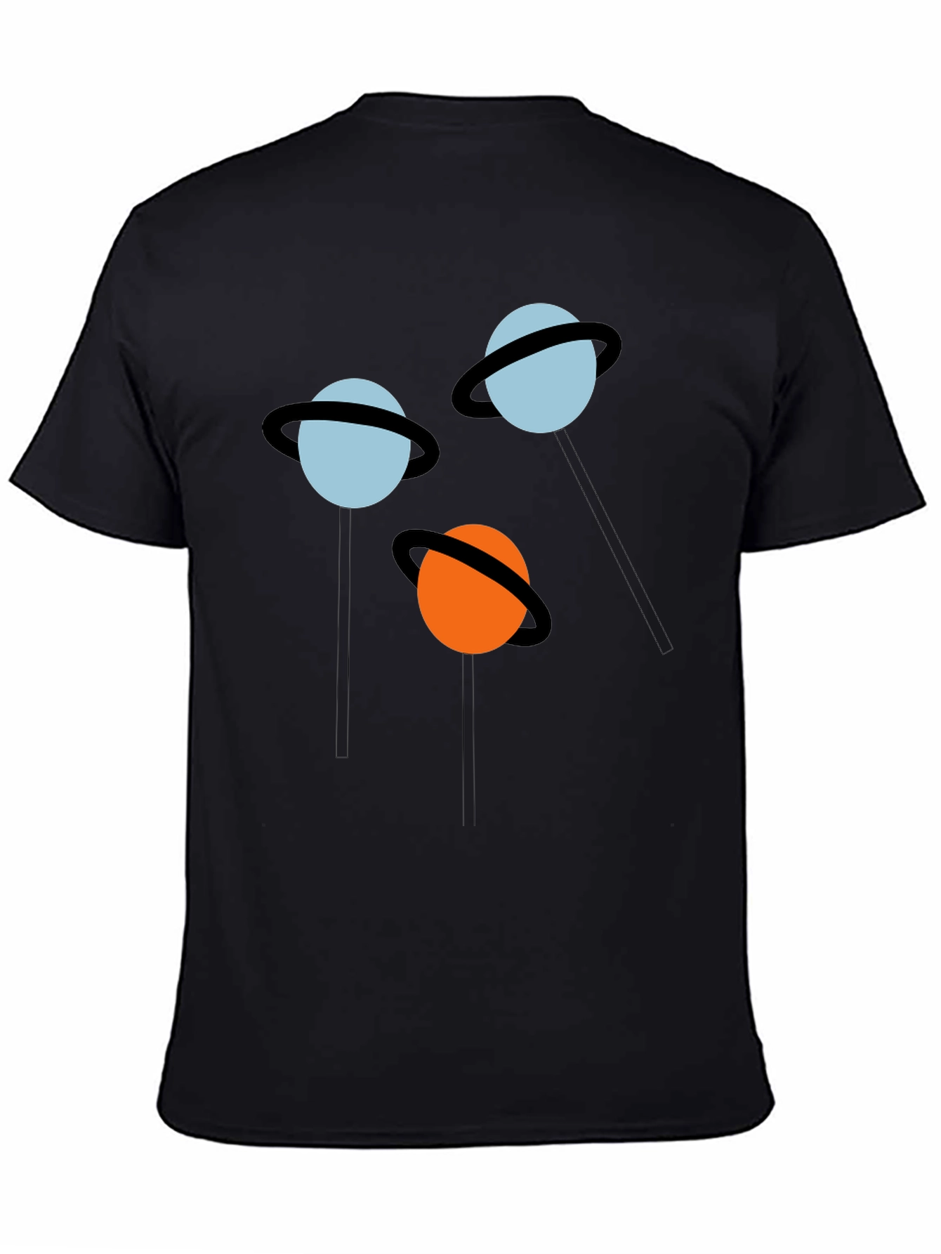 Planet Pops Black Graphic Tee