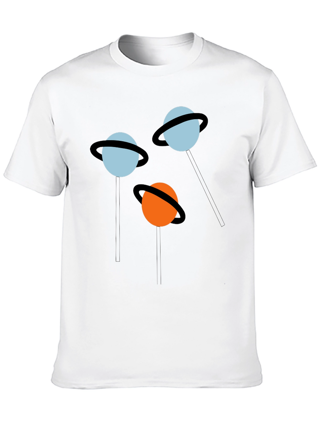 Planet Pops Black Graphic Tee