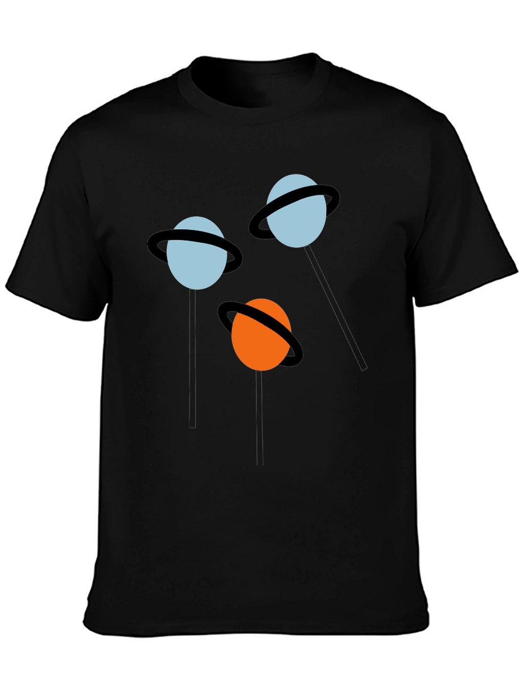 Planet Pops Black Graphic Tee