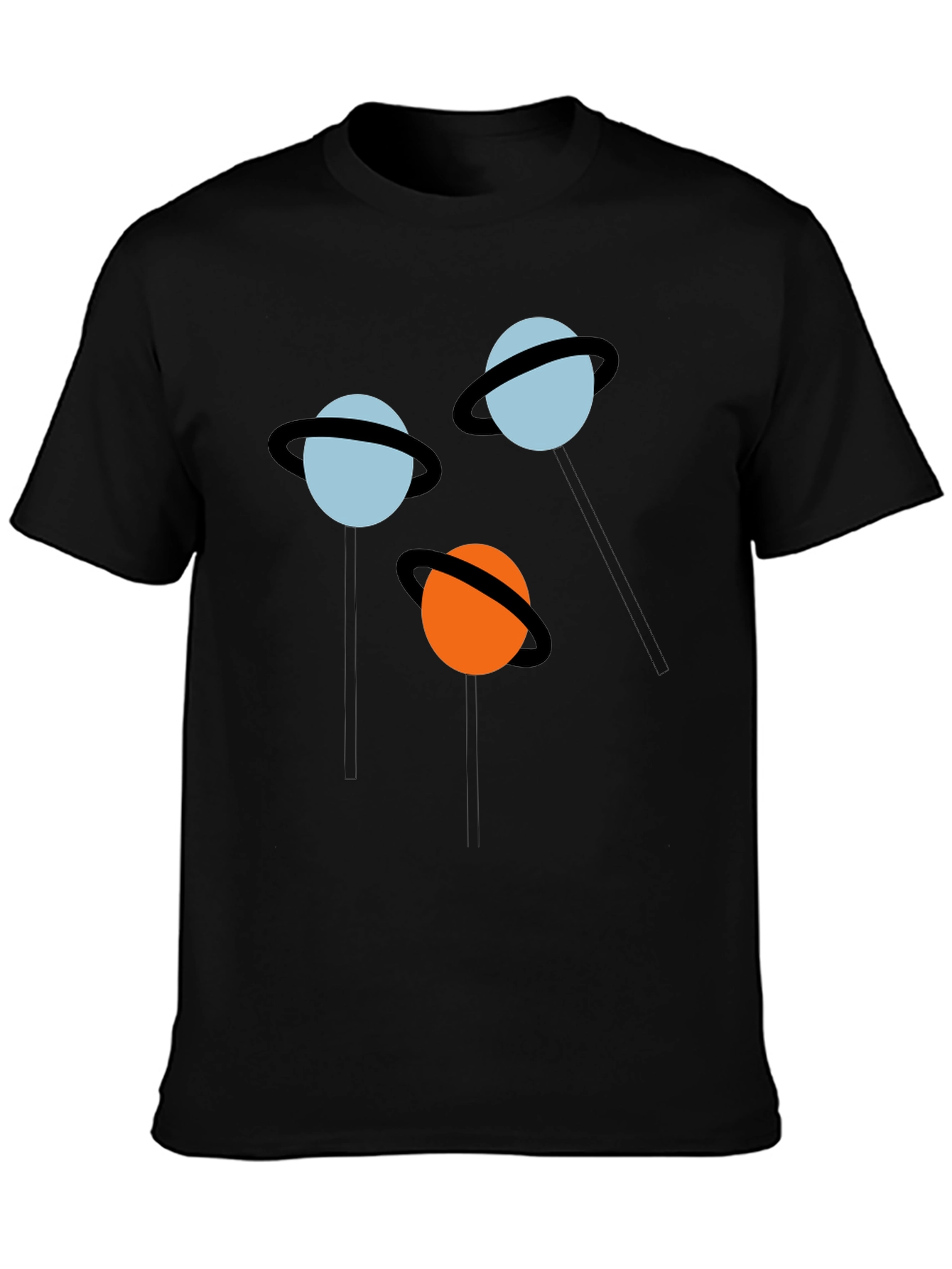 Planet Pops Black Graphic Tee