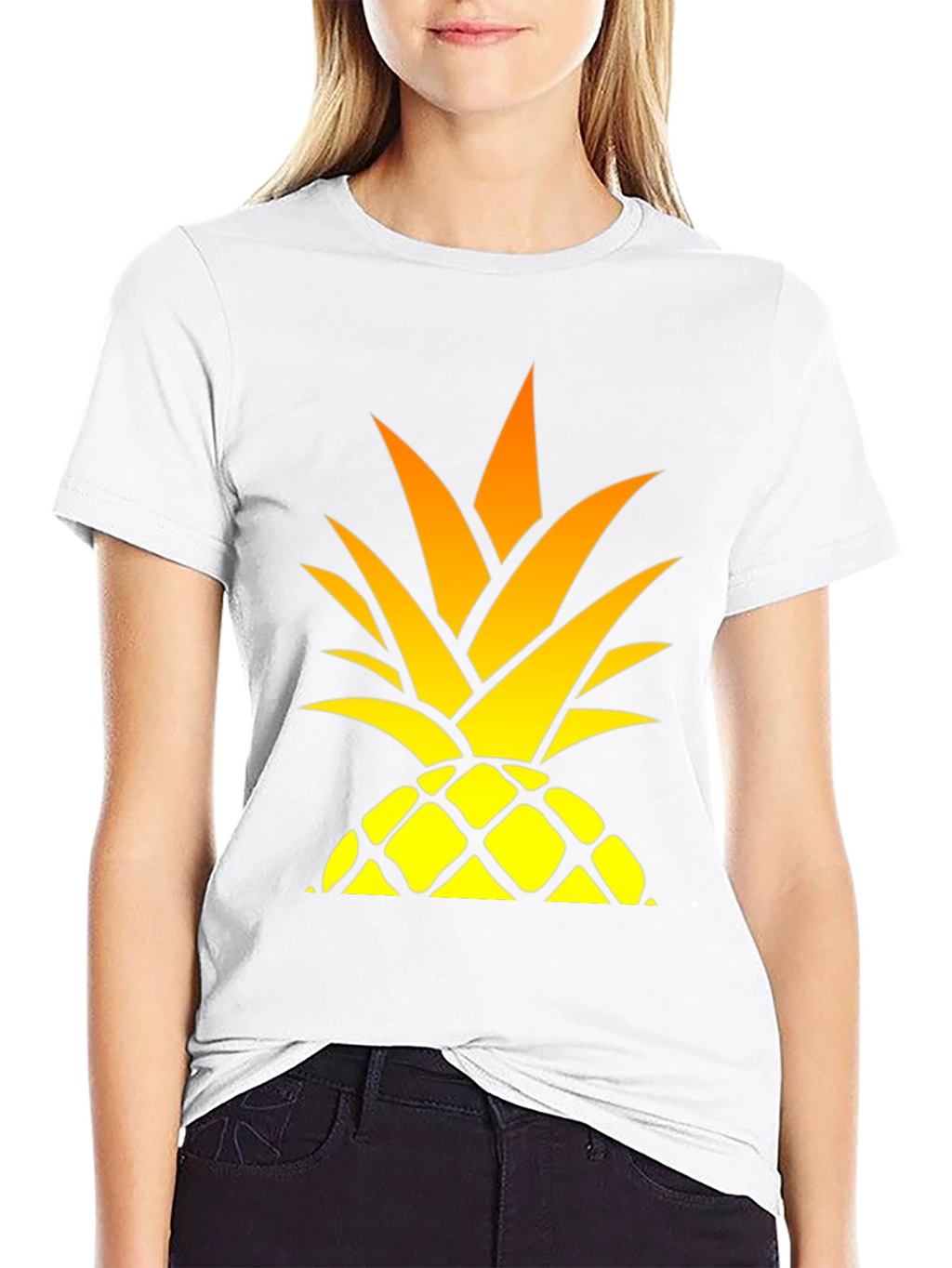 Pineapple Graphic T-Shirt - Stylish Summer Apparel