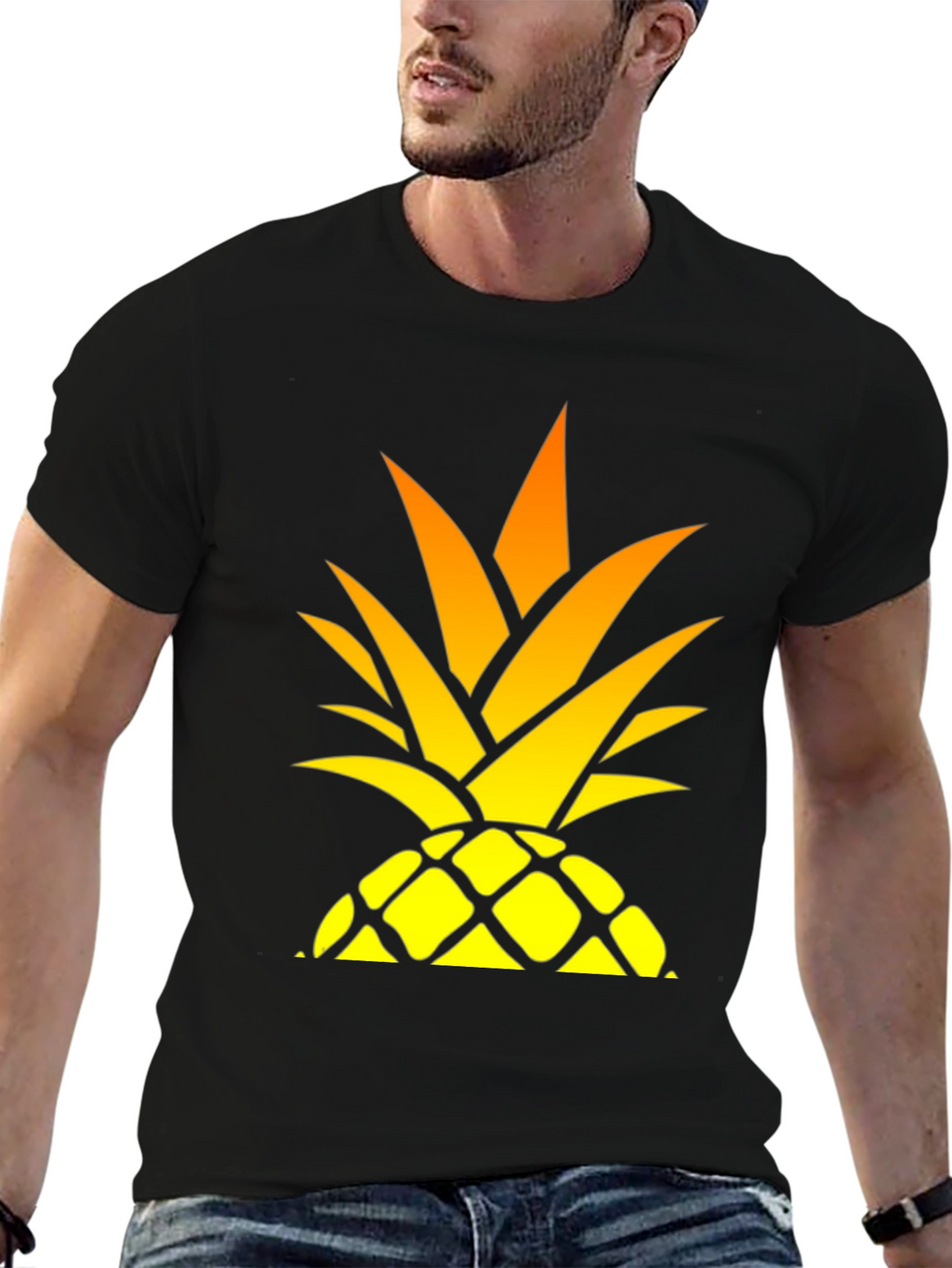 Pineapple Graphic T-Shirt - Stylish Summer Apparel