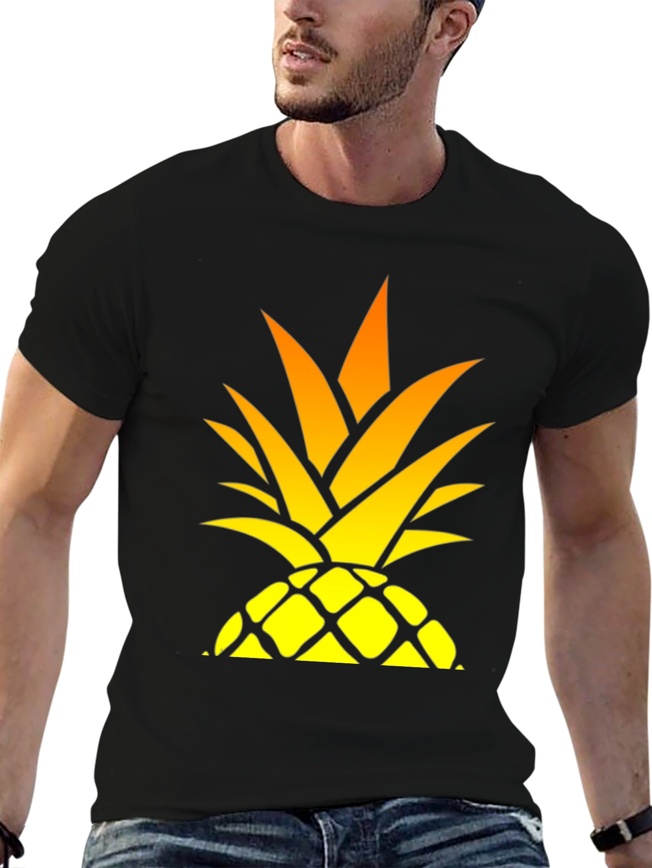 Pineapple Graphic T-Shirt - Stylish Summer Apparel
