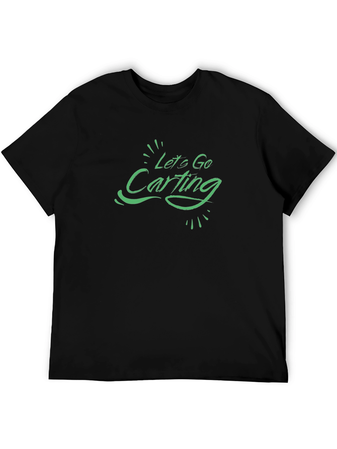 Lets Go Carting T-Shirt - Black Cotton Tee
