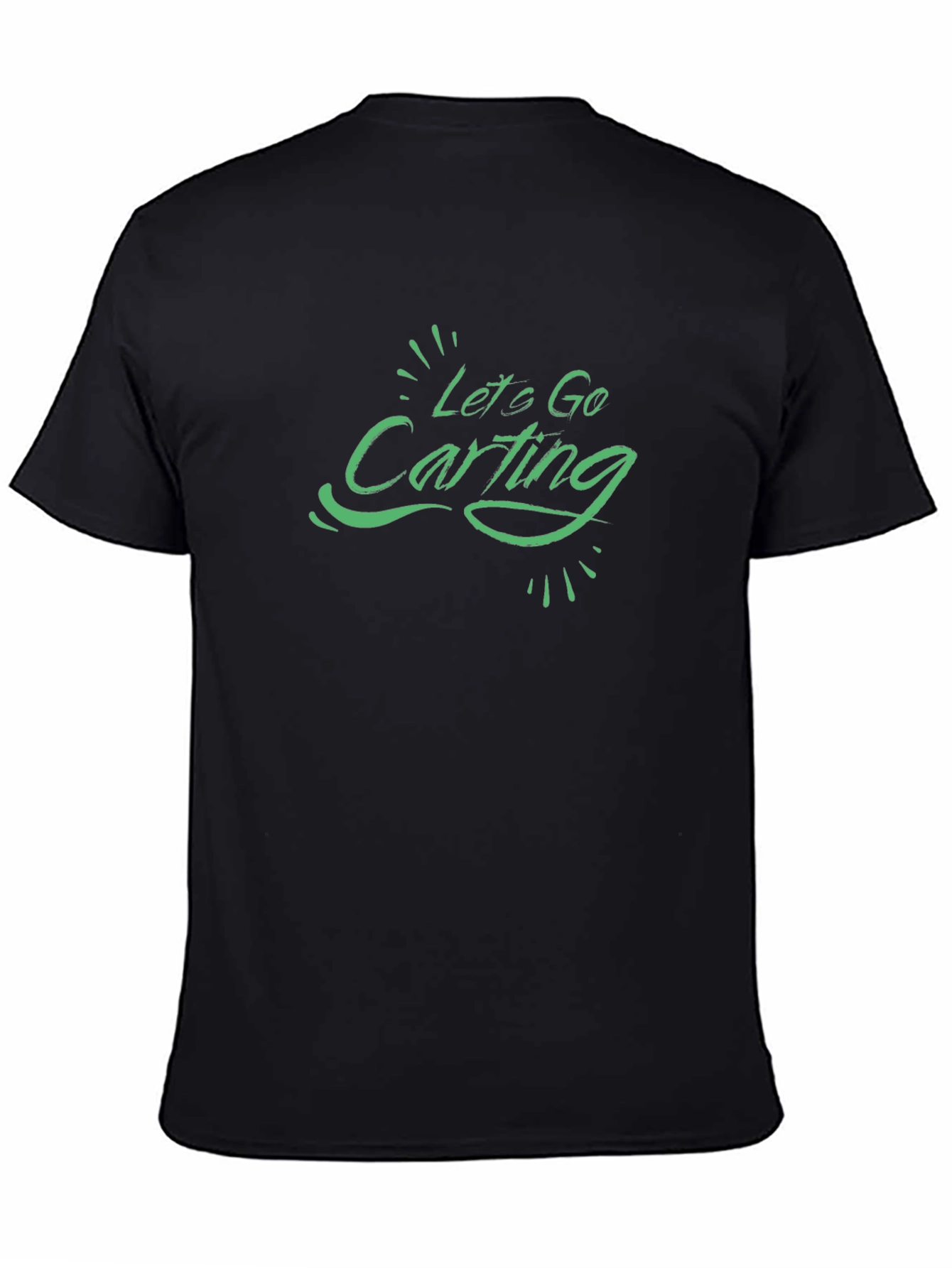 Lets Go Carting T-Shirt - Black Cotton Tee