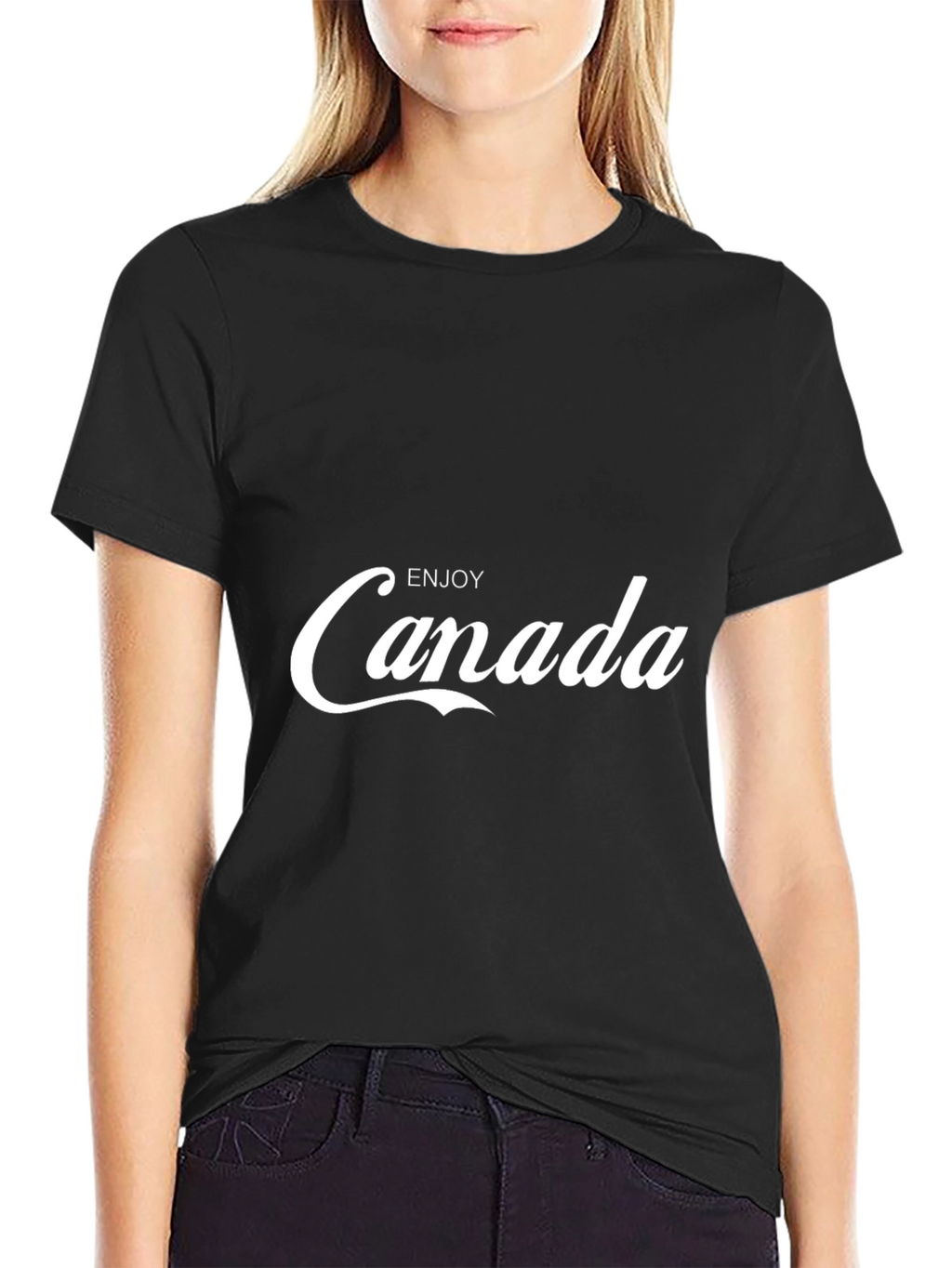 Enjoy Canada T-Shirt - Stylish Black Tee
