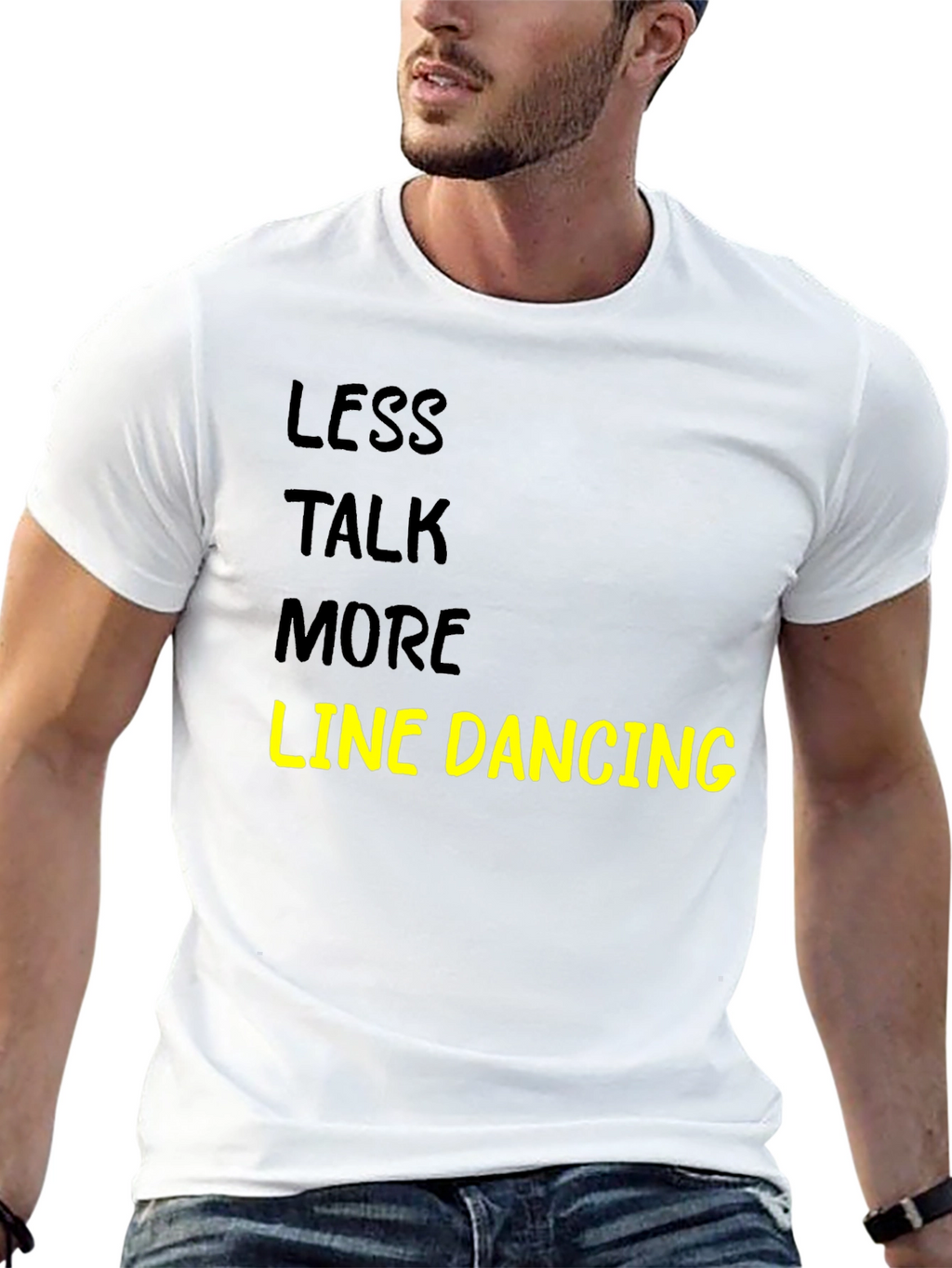 Less Talk More Line Dancing Black T-Shirt
