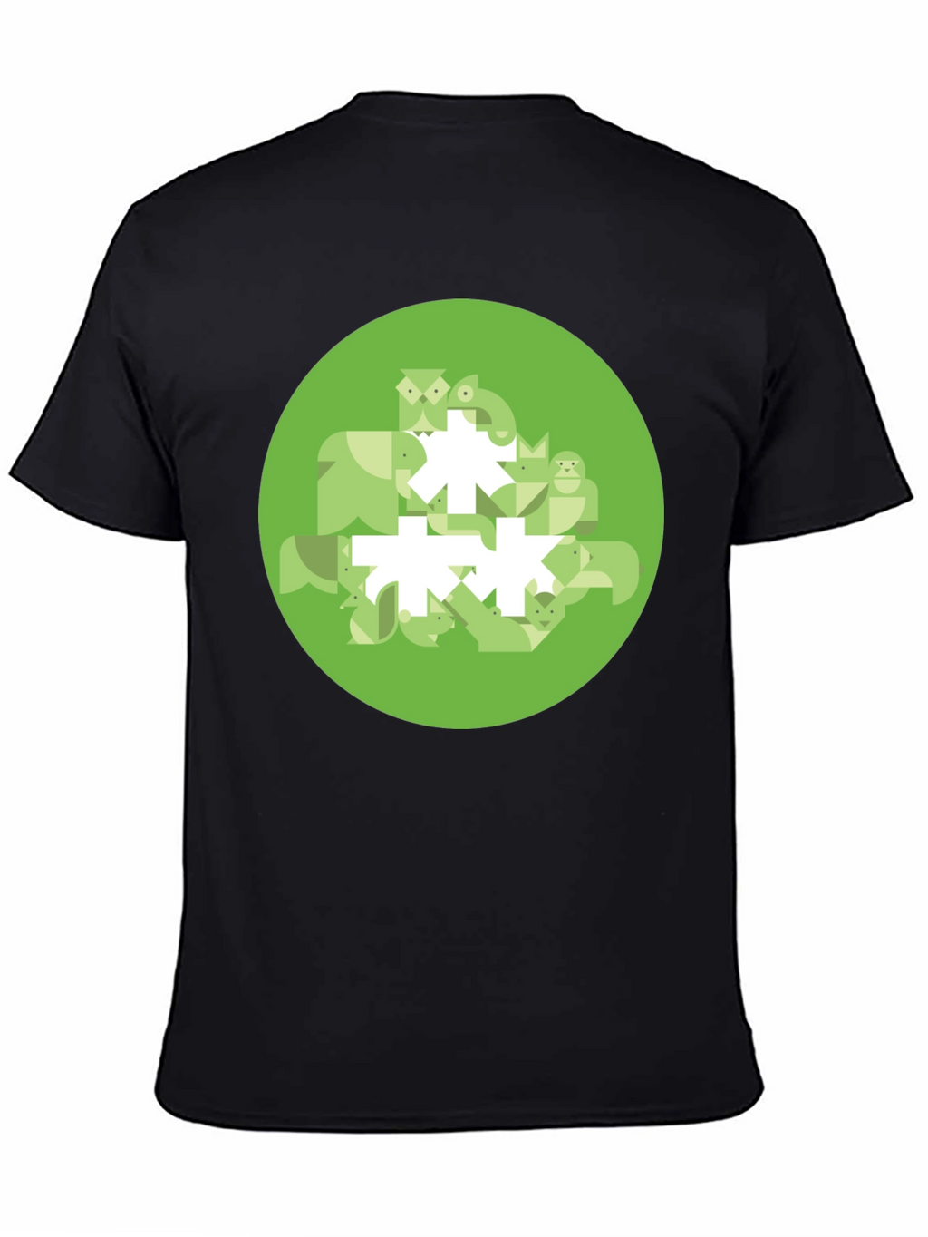 Geometric Animal Print Tee