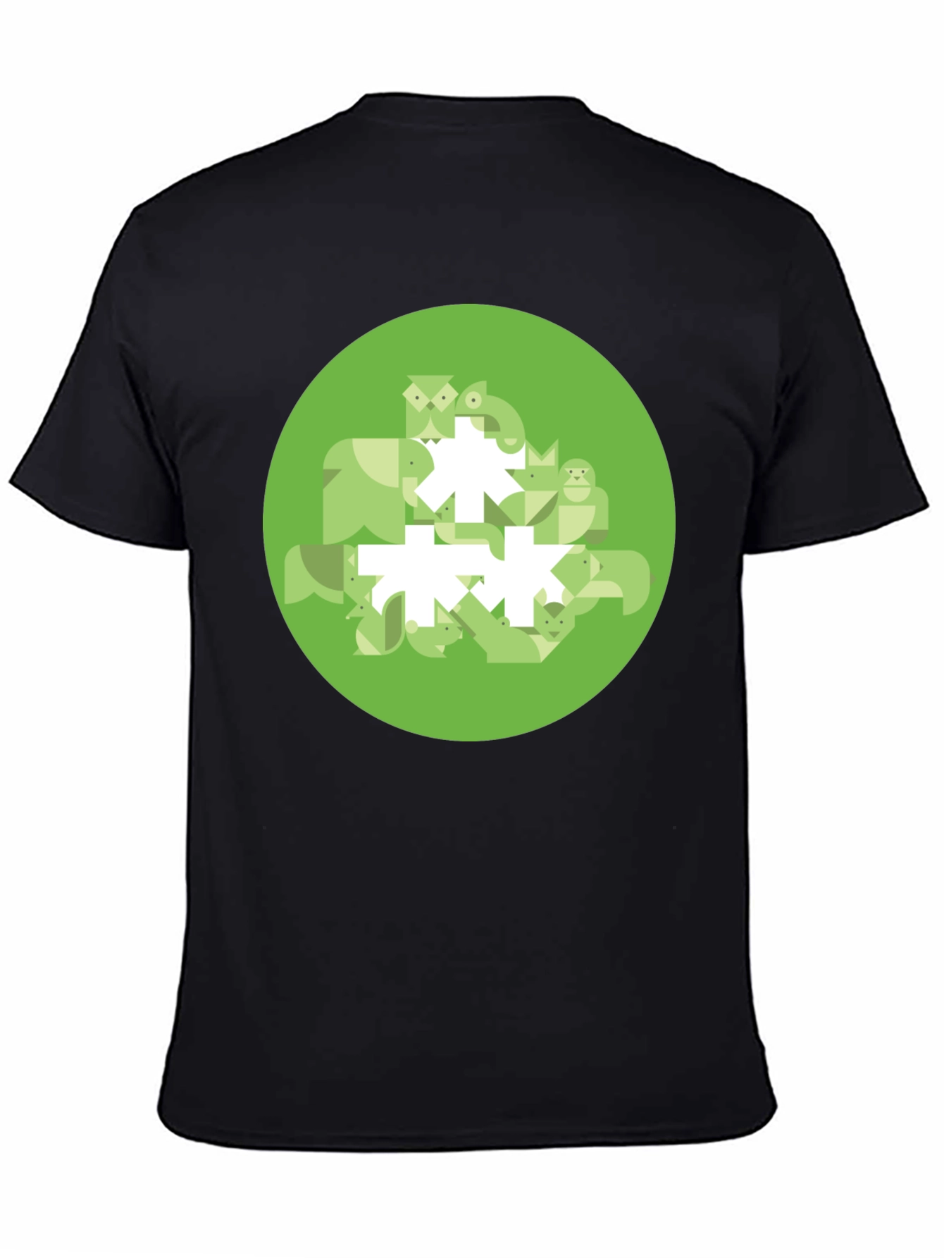 Geometric Animal Print Tee