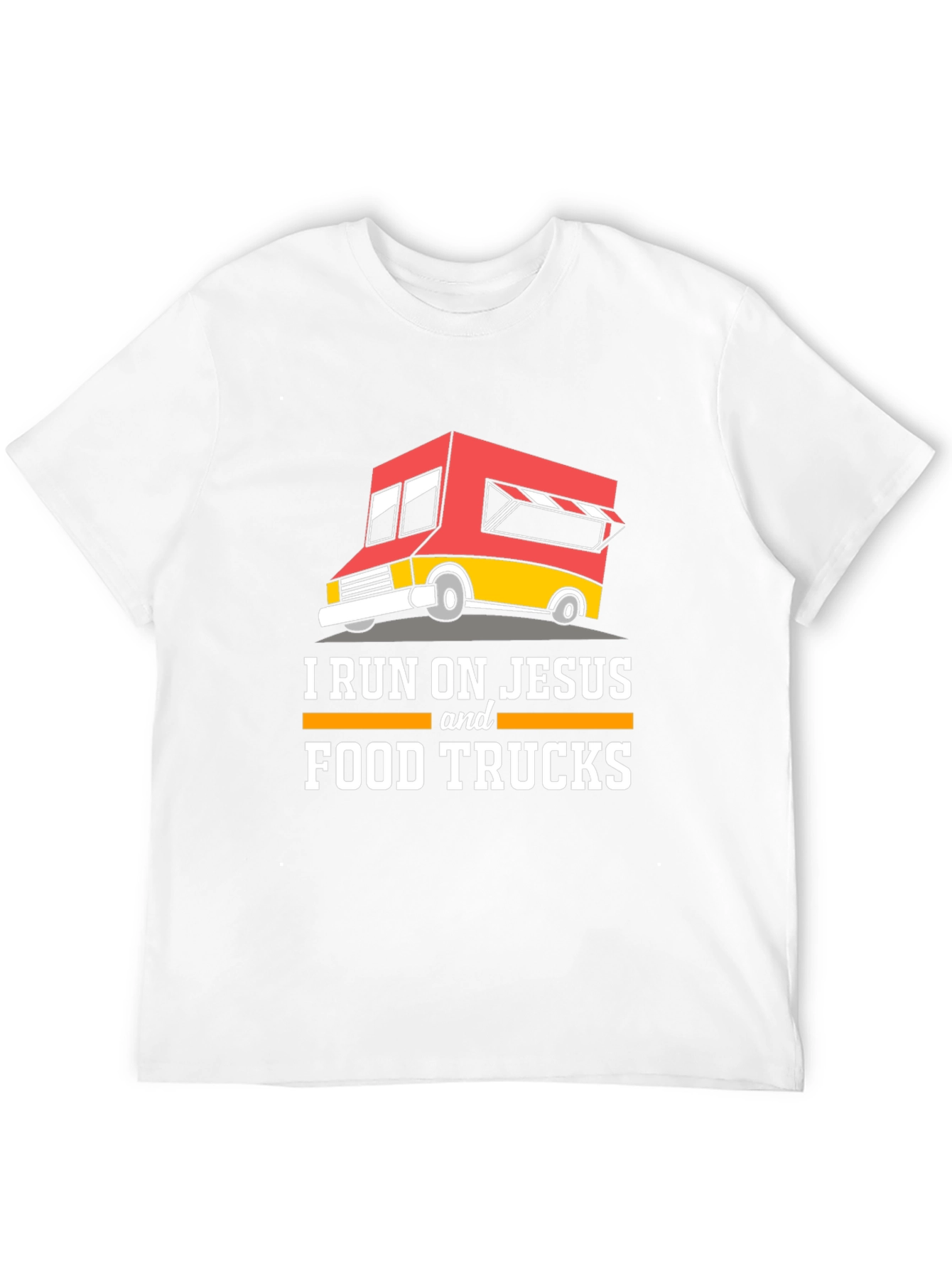 I Run on Jesus and Food Trucks T-Shirt