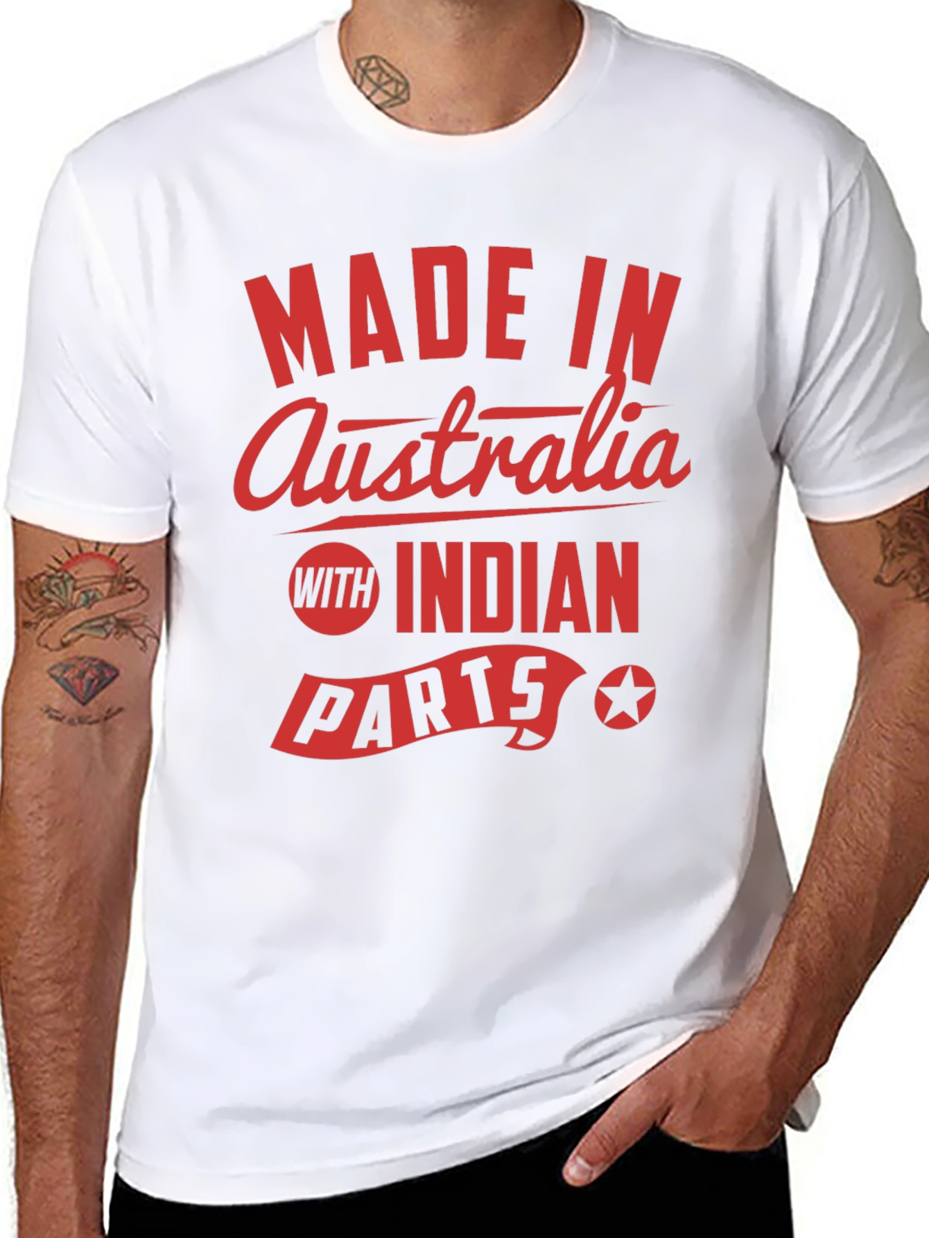 Made in Australia with Indian Parts T-Shirt
