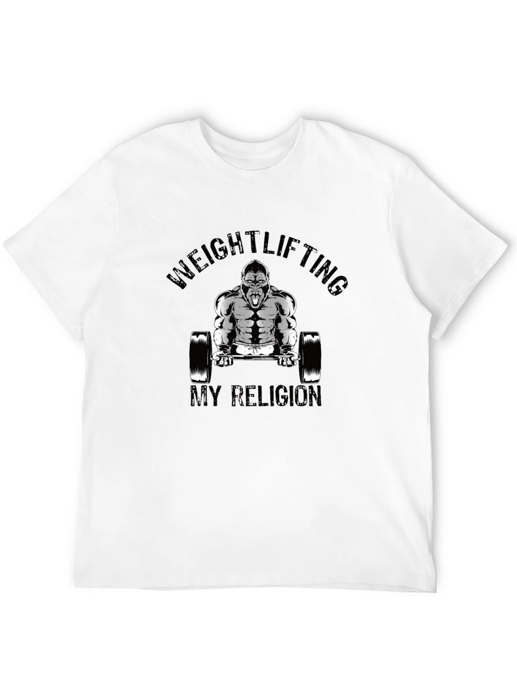 Weightlifting Gorilla Black T-Shirt