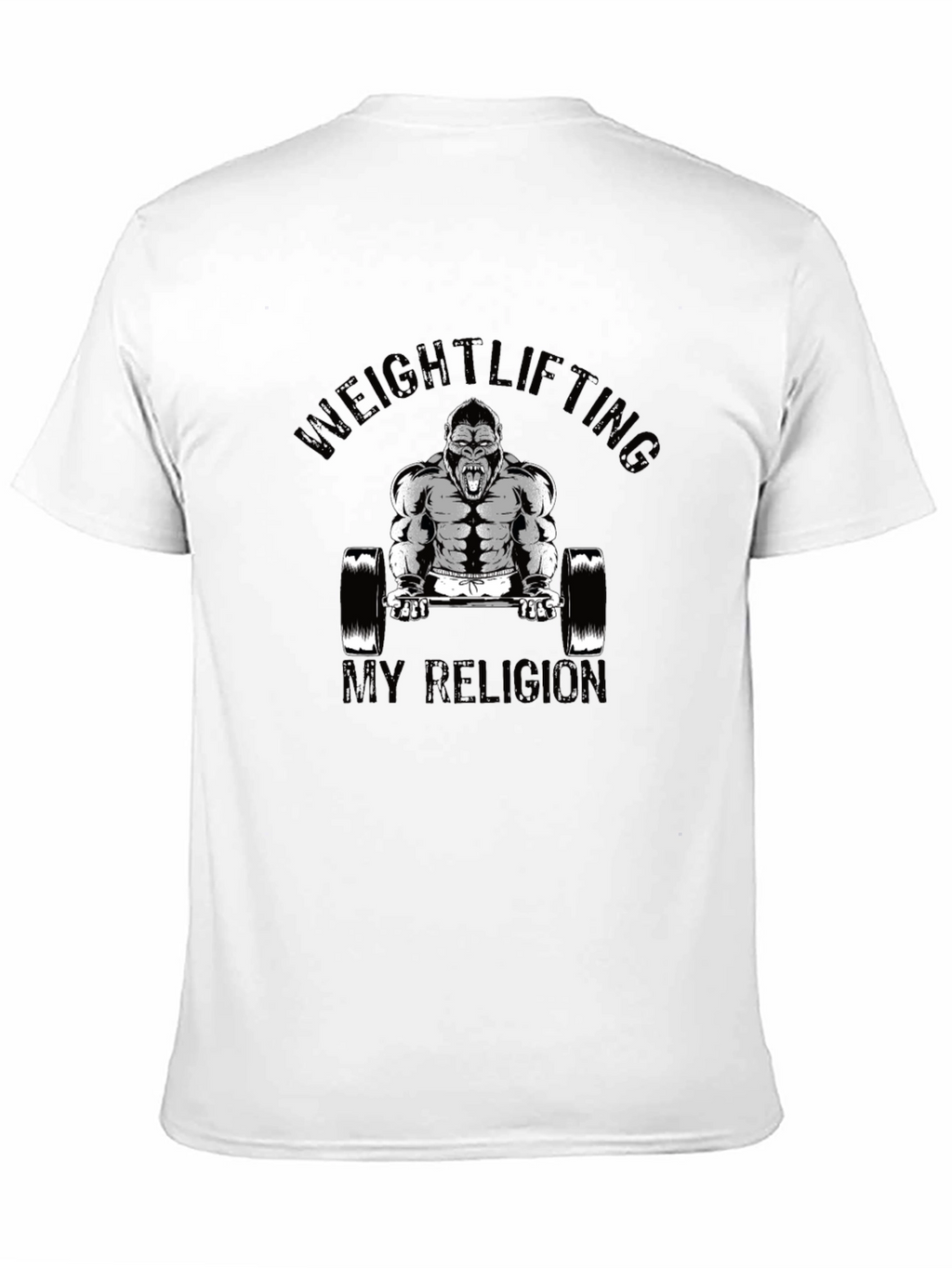 Weightlifting Gorilla Black T-Shirt
