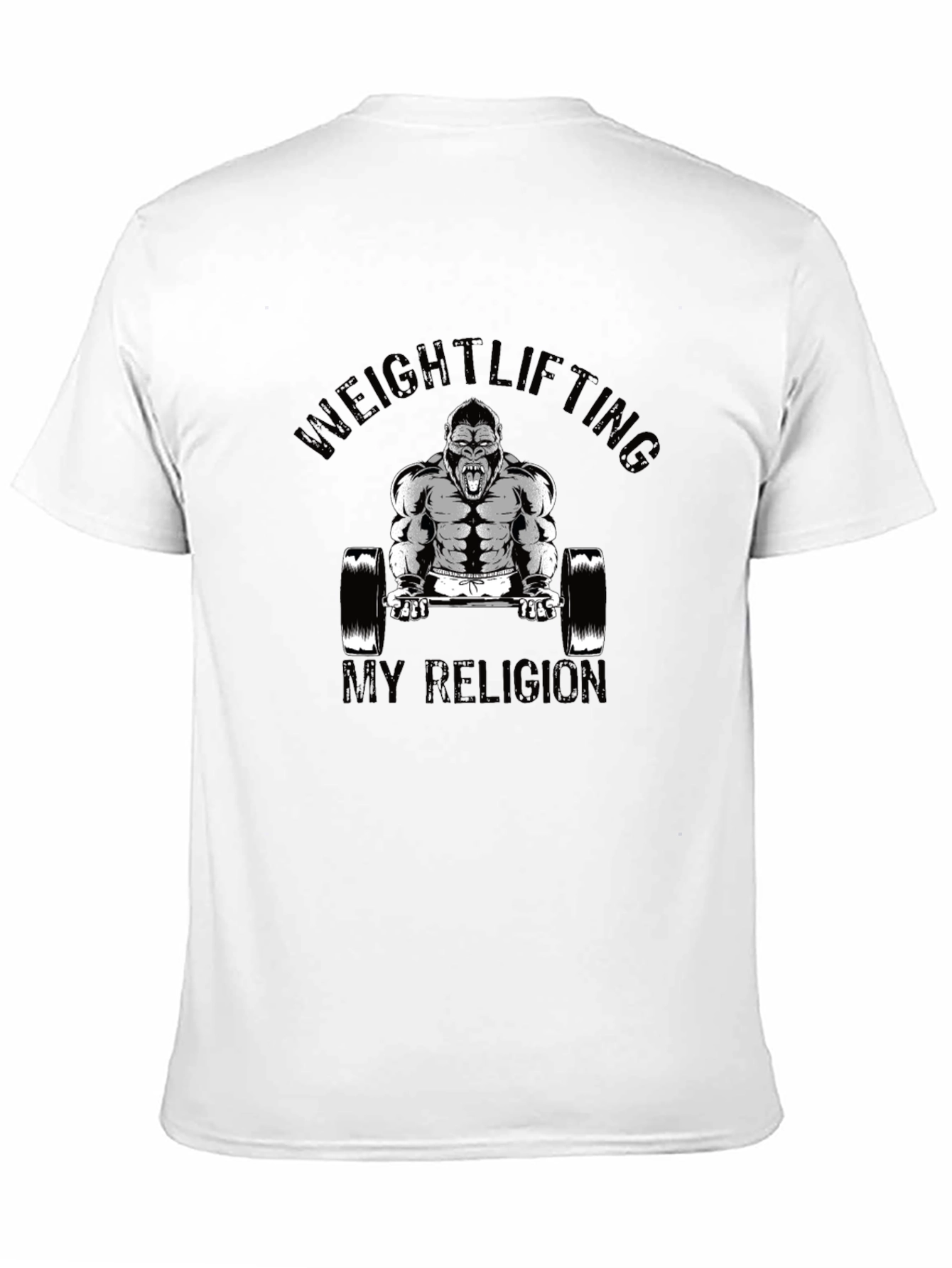 Weightlifting Gorilla Black T-Shirt
