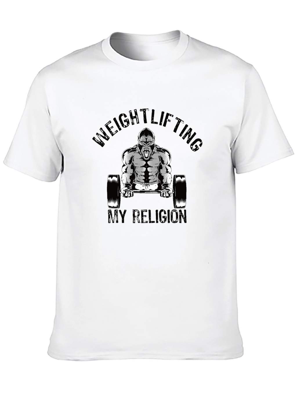 Weightlifting Gorilla Black T-Shirt