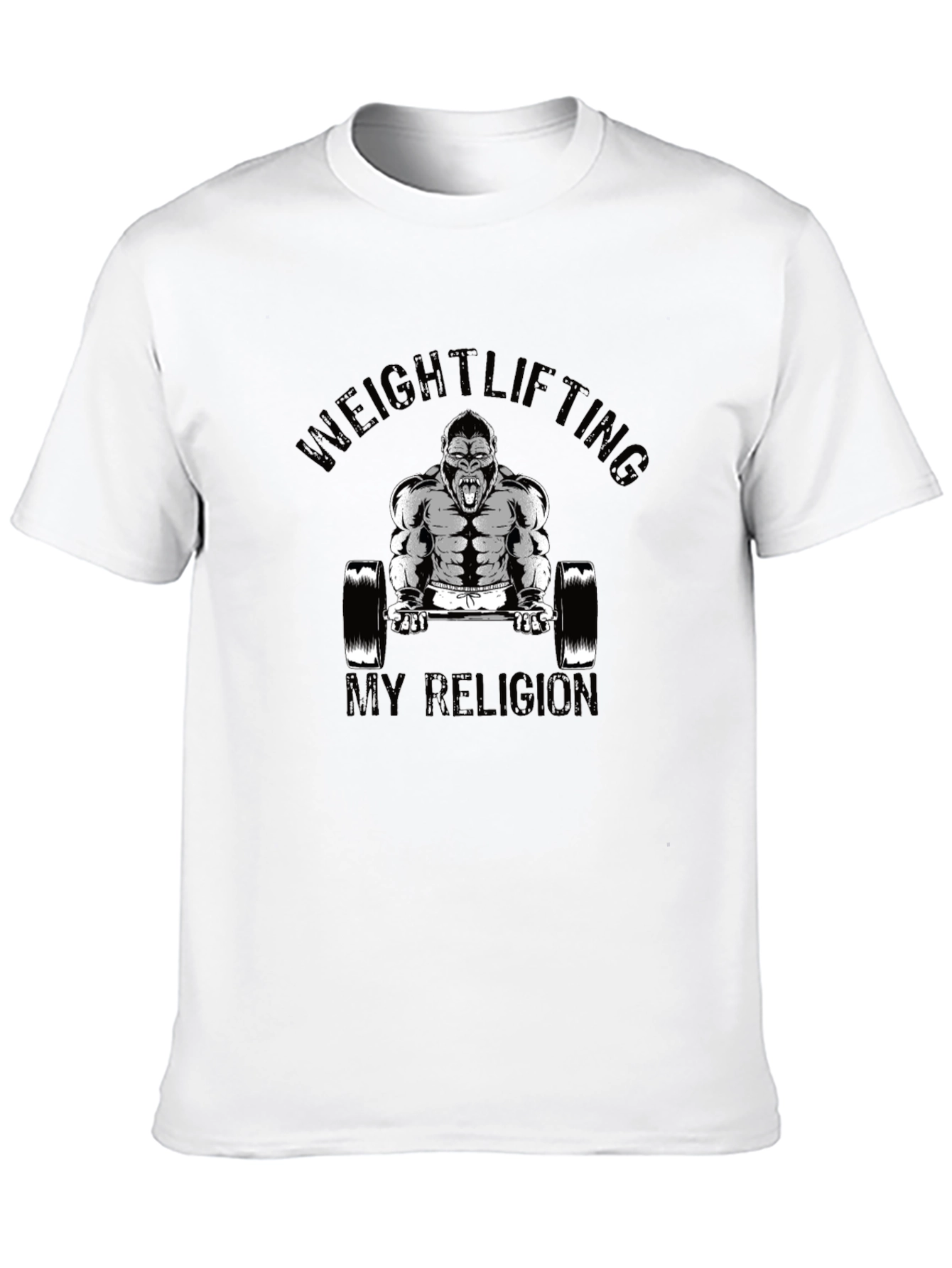 Weightlifting Gorilla Black T-Shirt