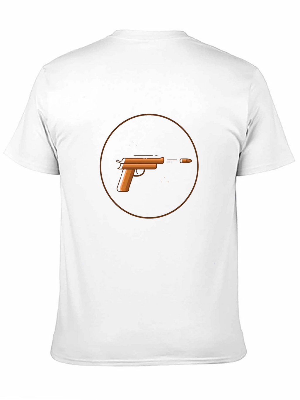 Gun Graphic T-Shirt - Casual Black Tee