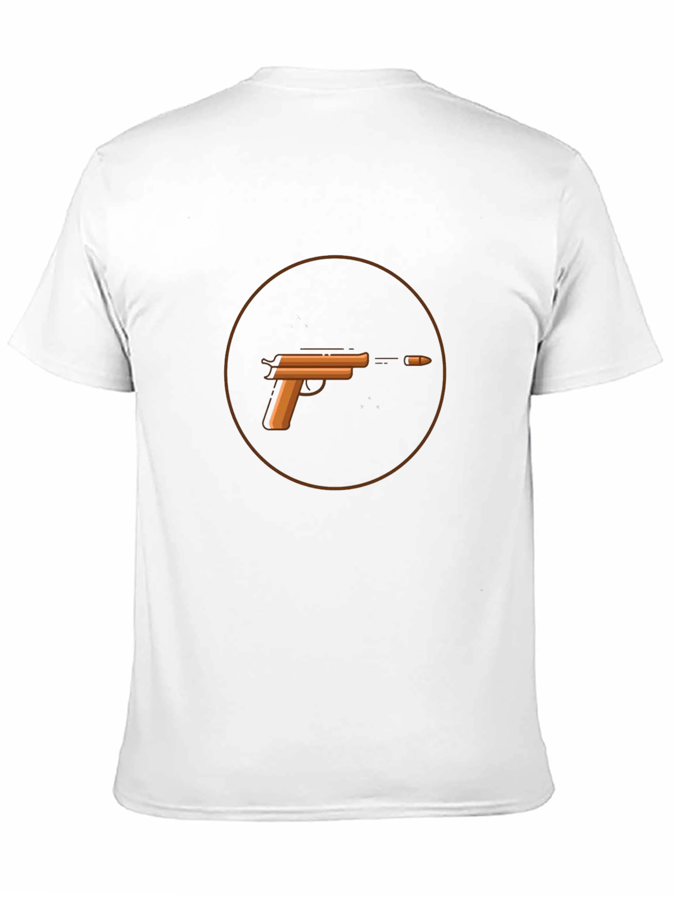 Gun Graphic T-Shirt - Casual Black Tee