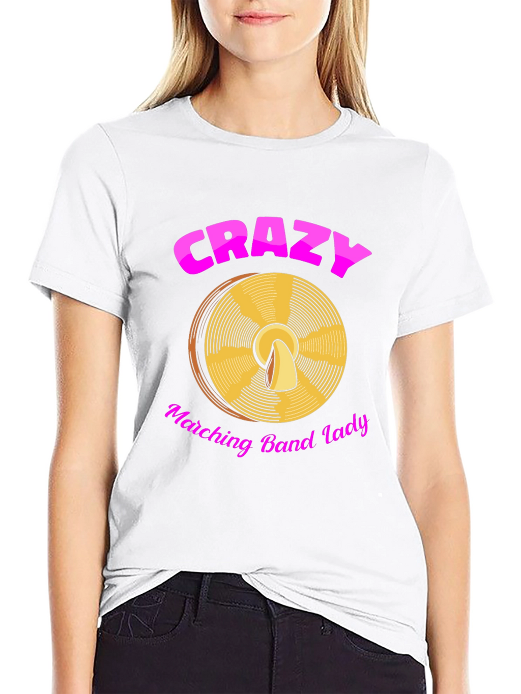 Crazy Marching Band Lady T-Shirt