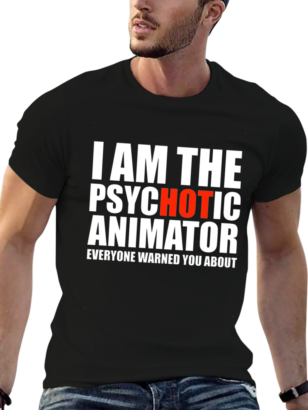 Psychotic Animator Graphic T-Shirt
