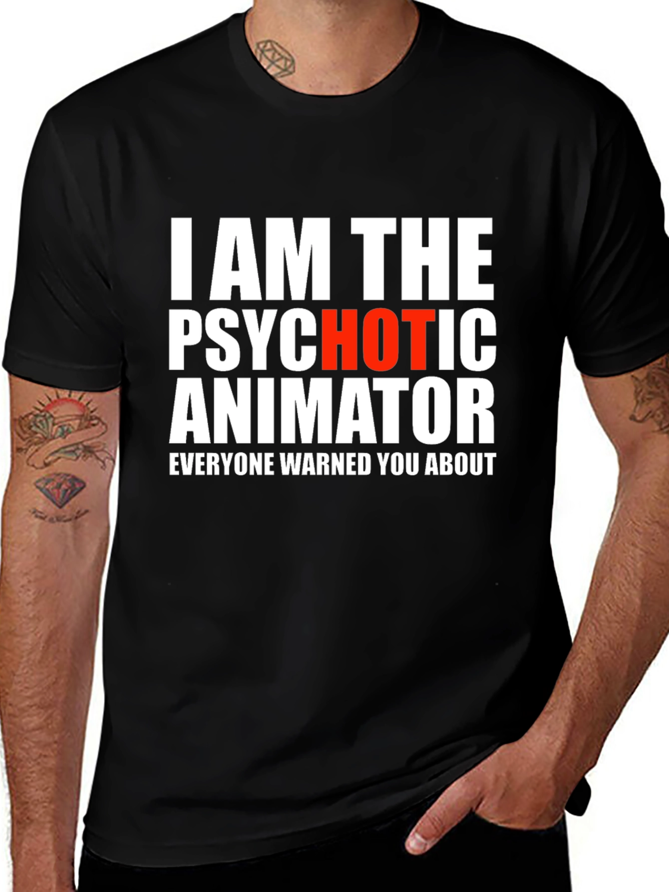 Psychotic Animator Graphic T-Shirt