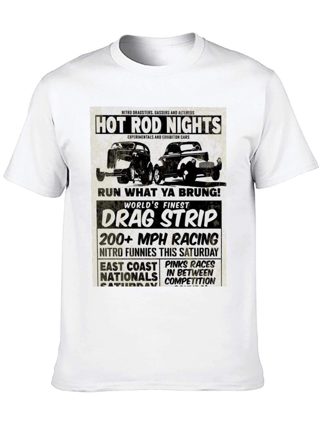 Hot Rod Nights Drag Racing T-Shirt