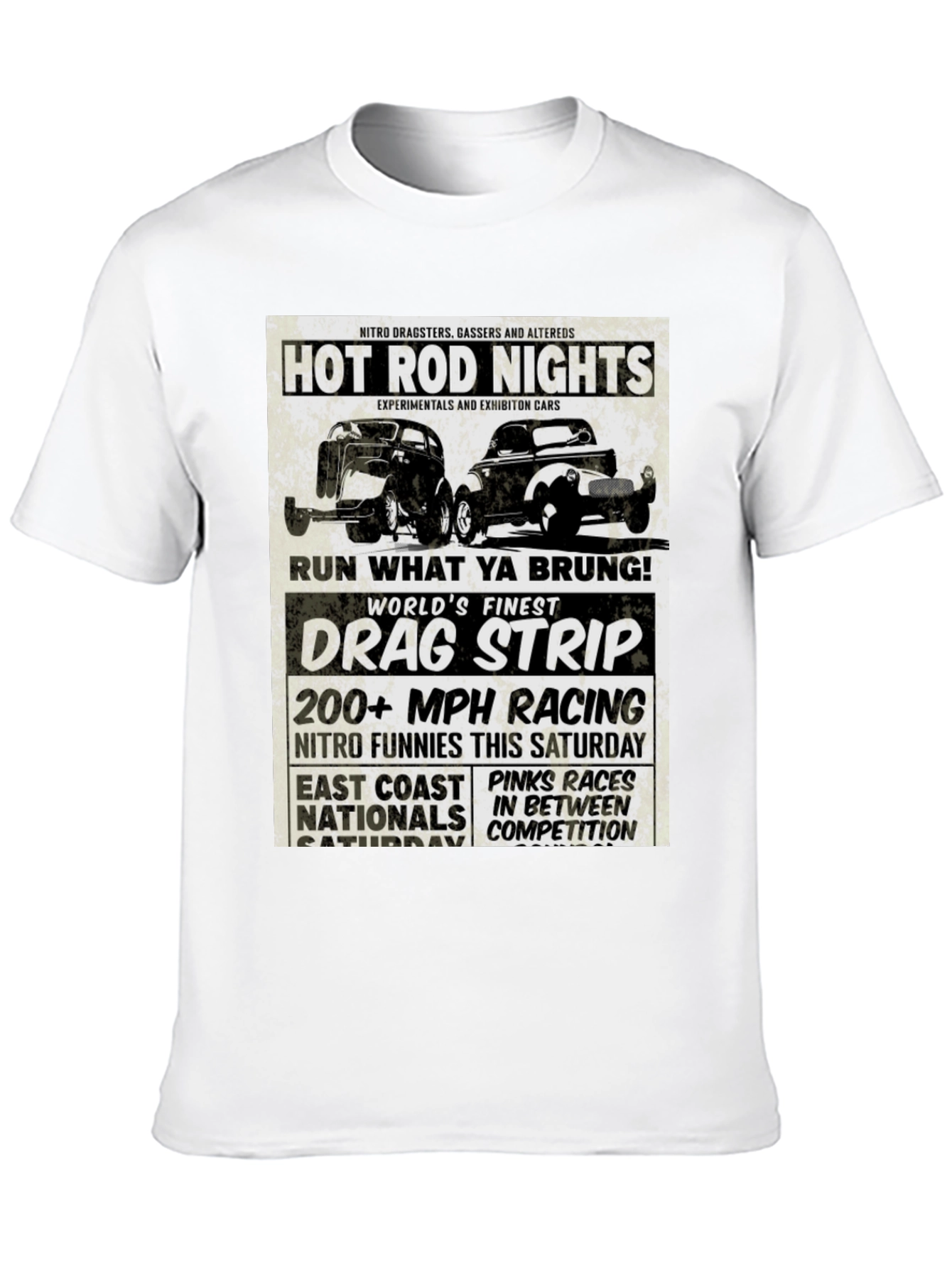 Hot Rod Nights Drag Racing T-Shirt