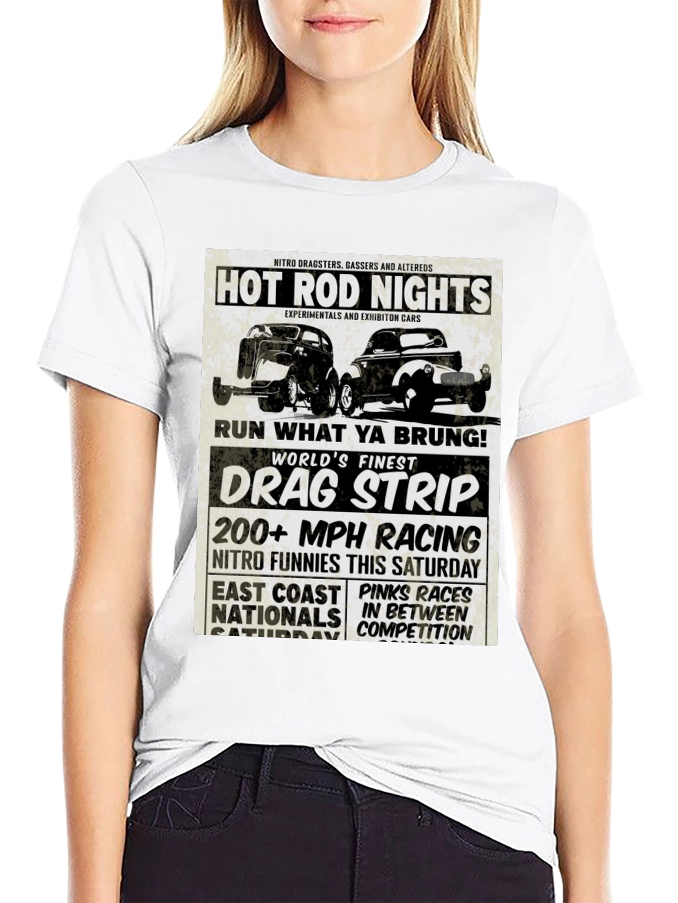Hot Rod Nights Drag Racing T-Shirt
