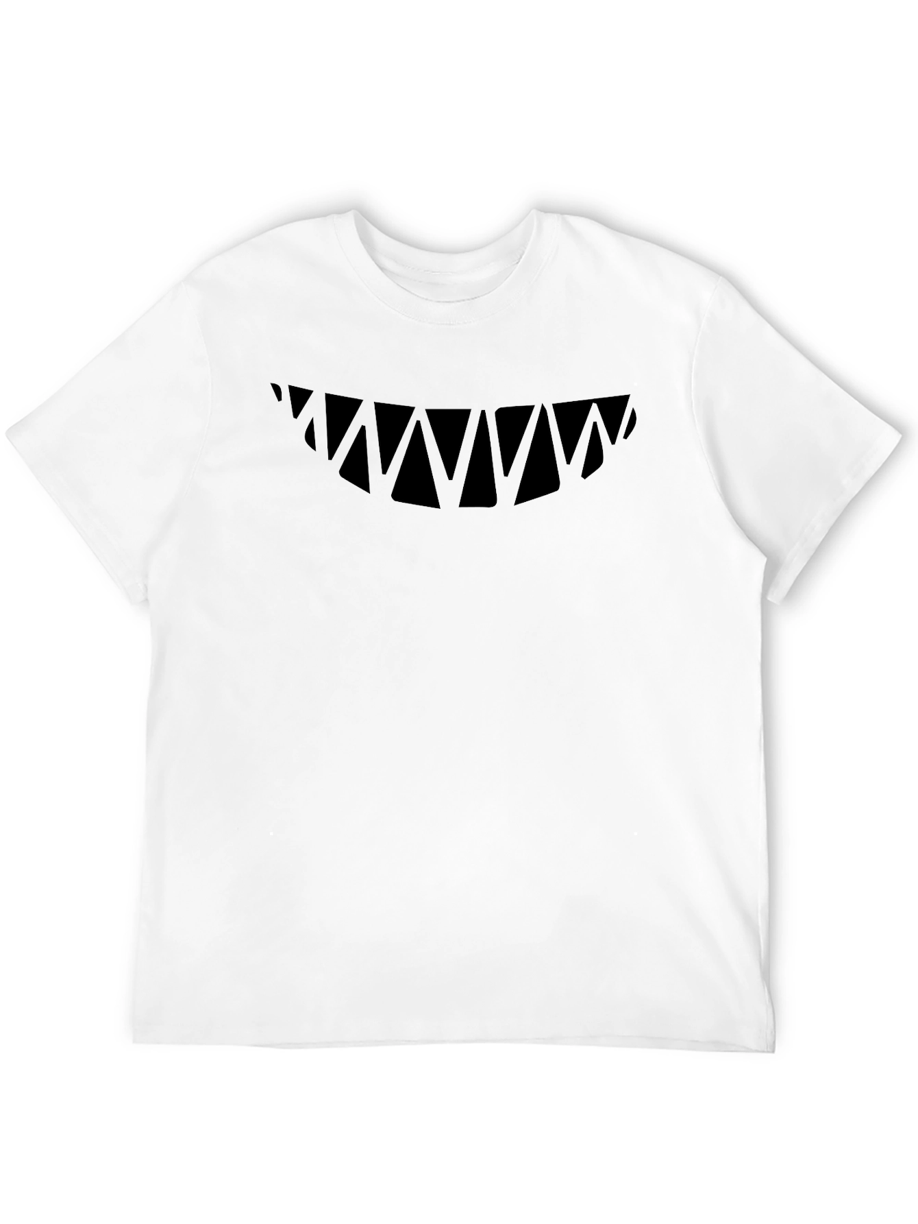 Shark Teeth Graphic Black T-Shirt