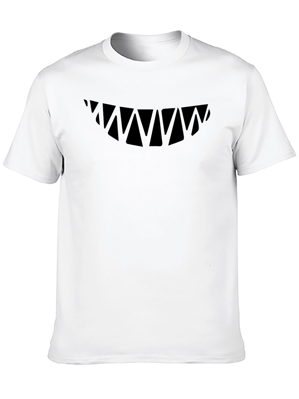 Shark Teeth Graphic Black T-Shirt