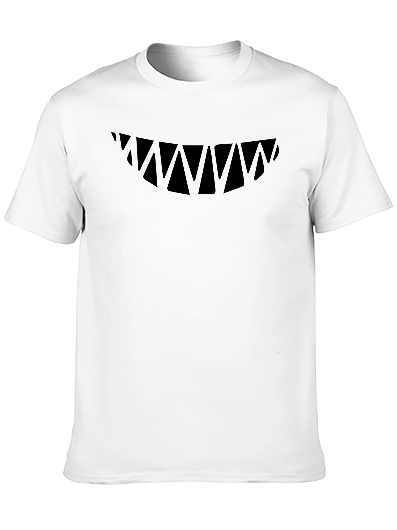Shark Teeth Graphic Black T-Shirt