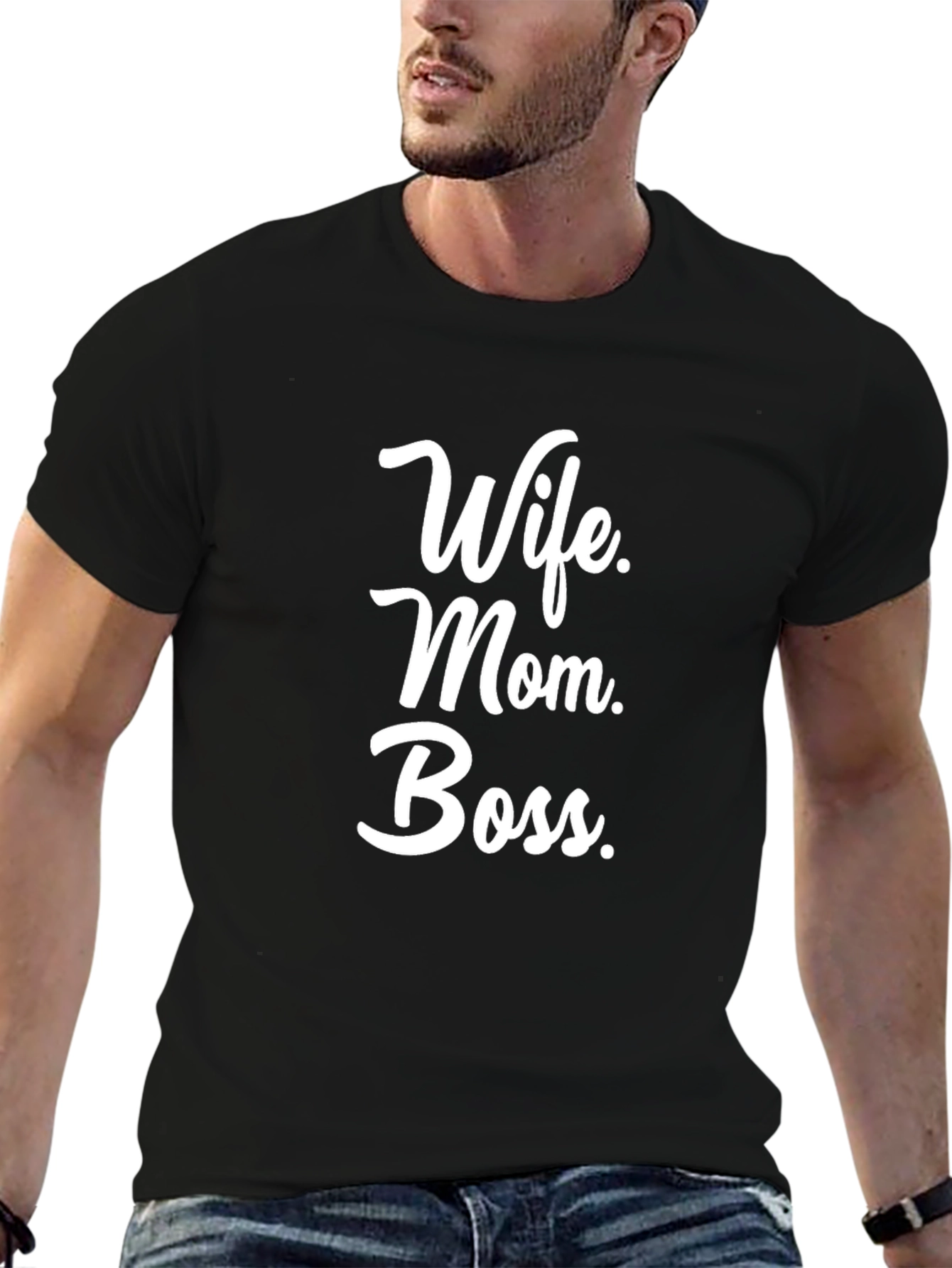 Wife Mom Boss T-Shirt - Stylish & Empowering
