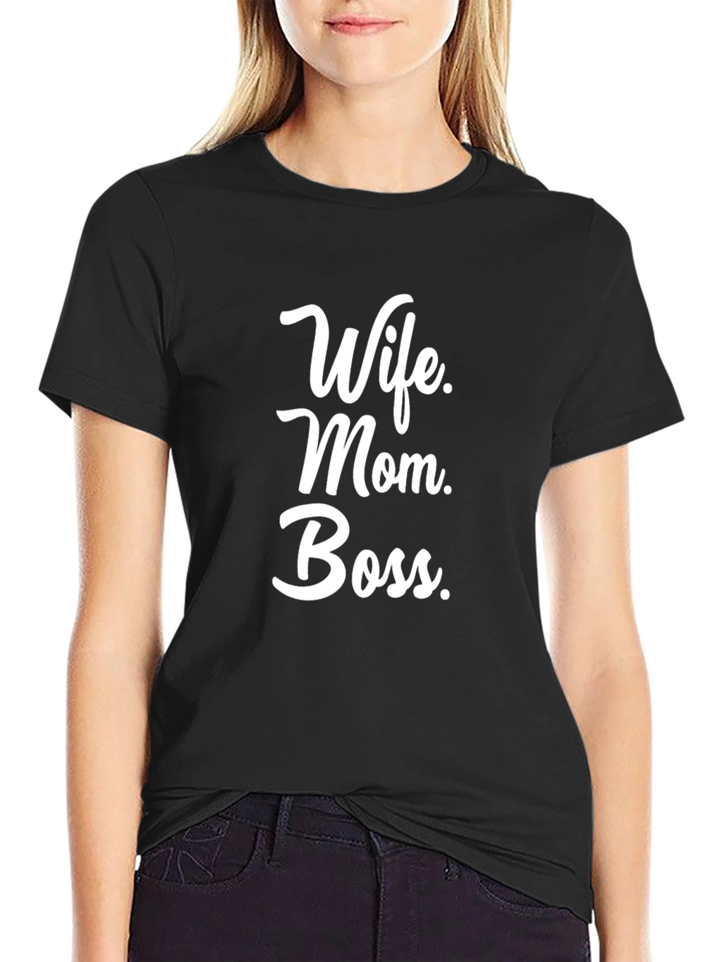 Wife Mom Boss T-Shirt - Stylish & Empowering