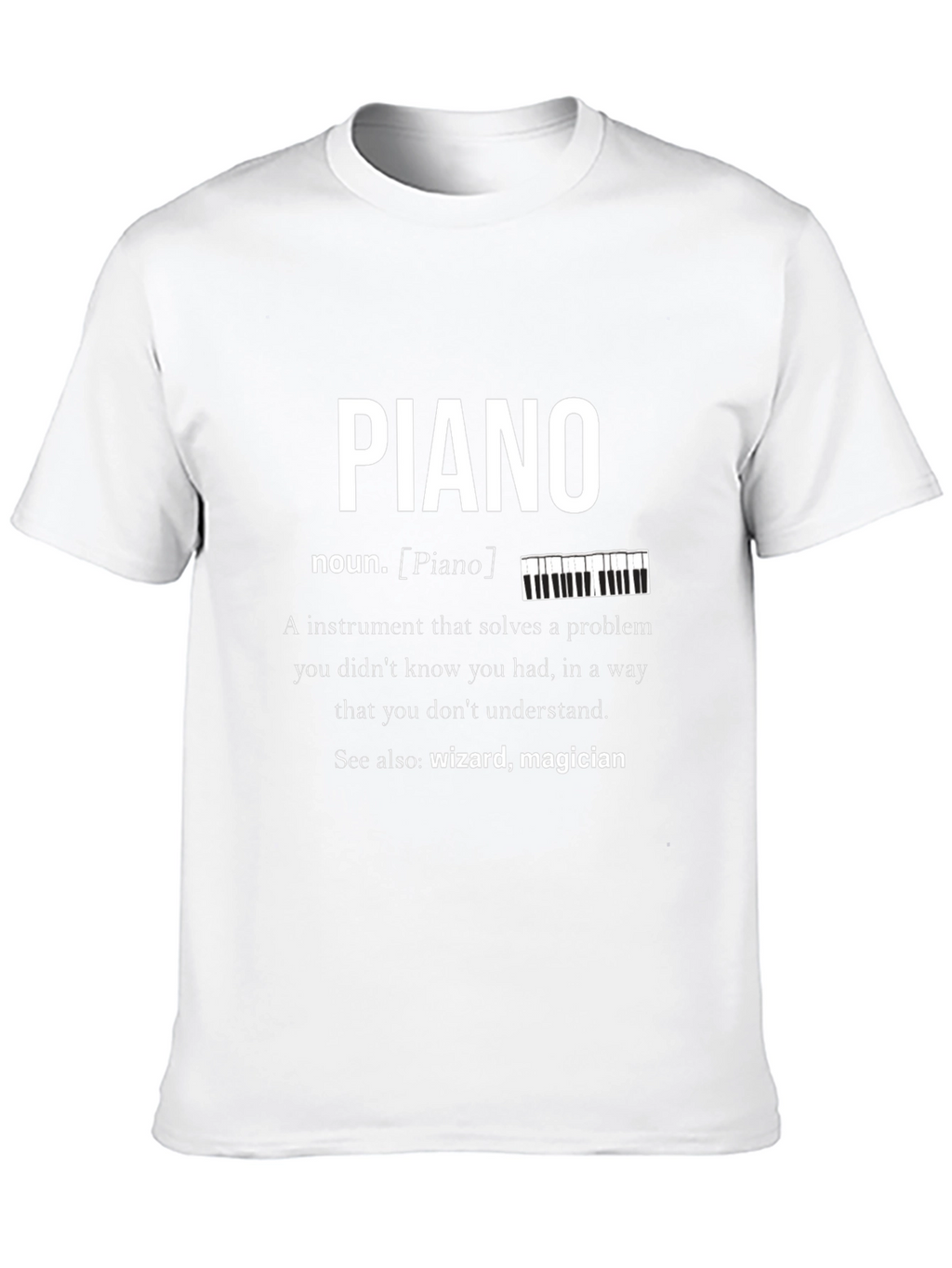 Piano Definition Graphic T-Shirt Musician Gift