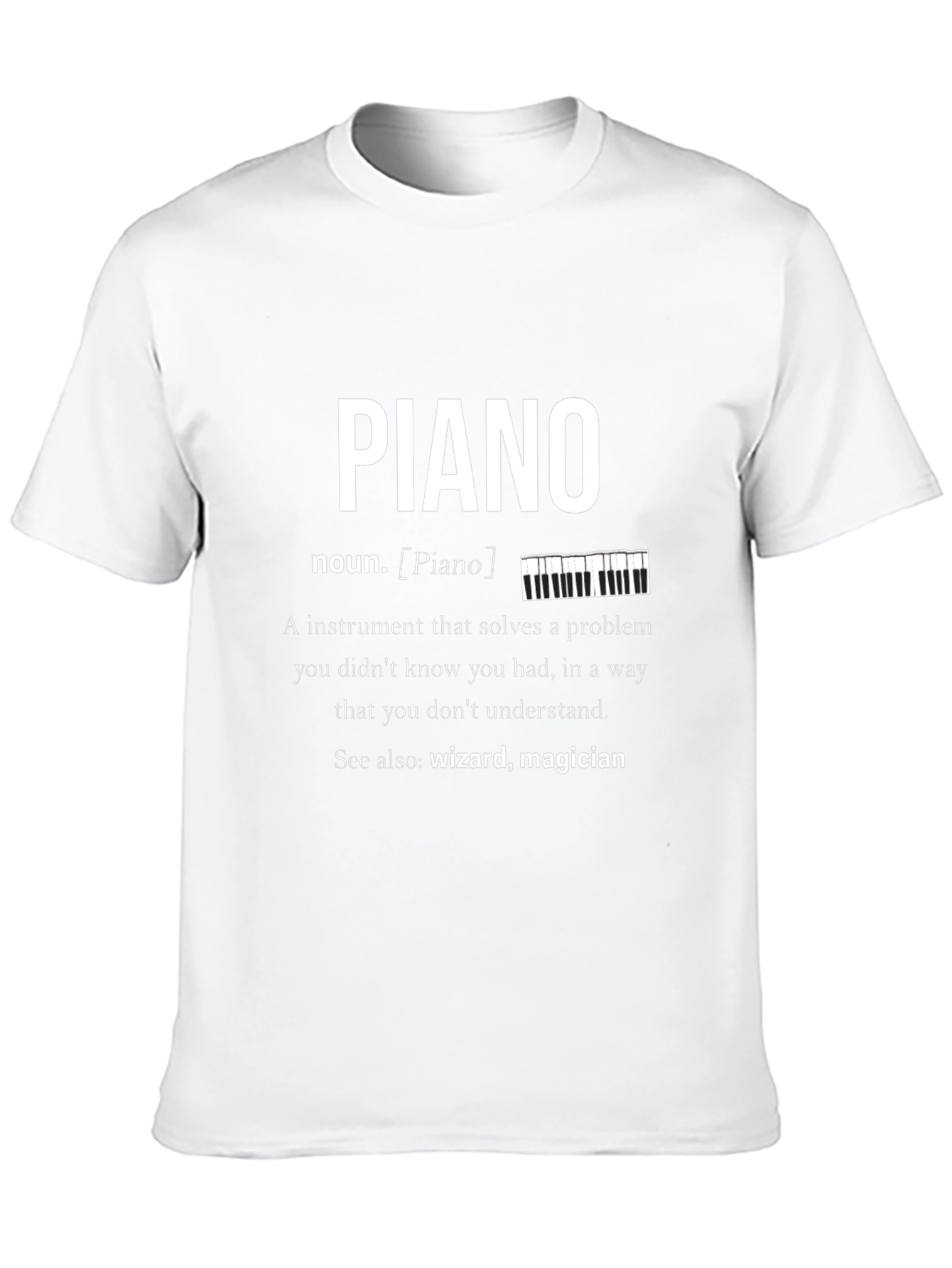 Piano Definition Graphic T-Shirt Musician Gift