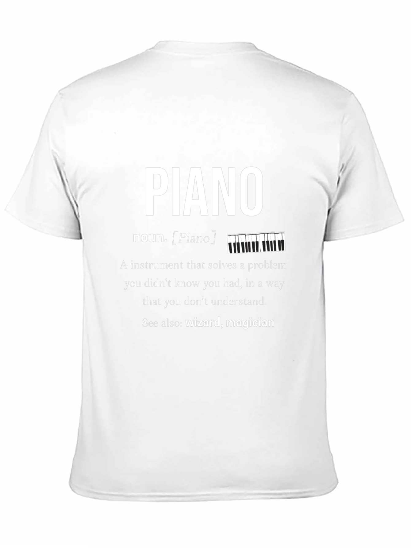 Piano Definition Graphic T-Shirt Musician Gift