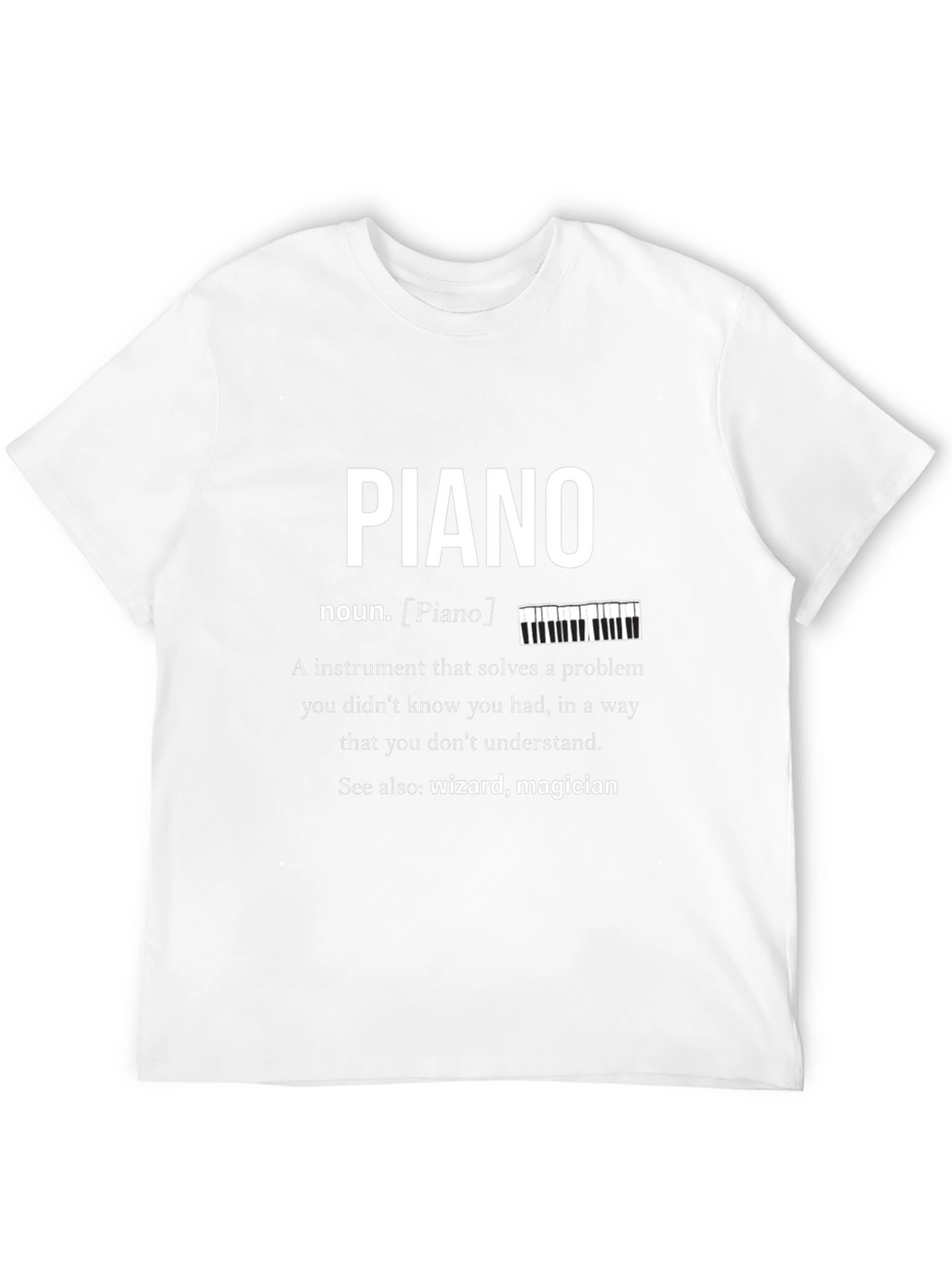 Piano Definition Graphic T-Shirt Musician Gift