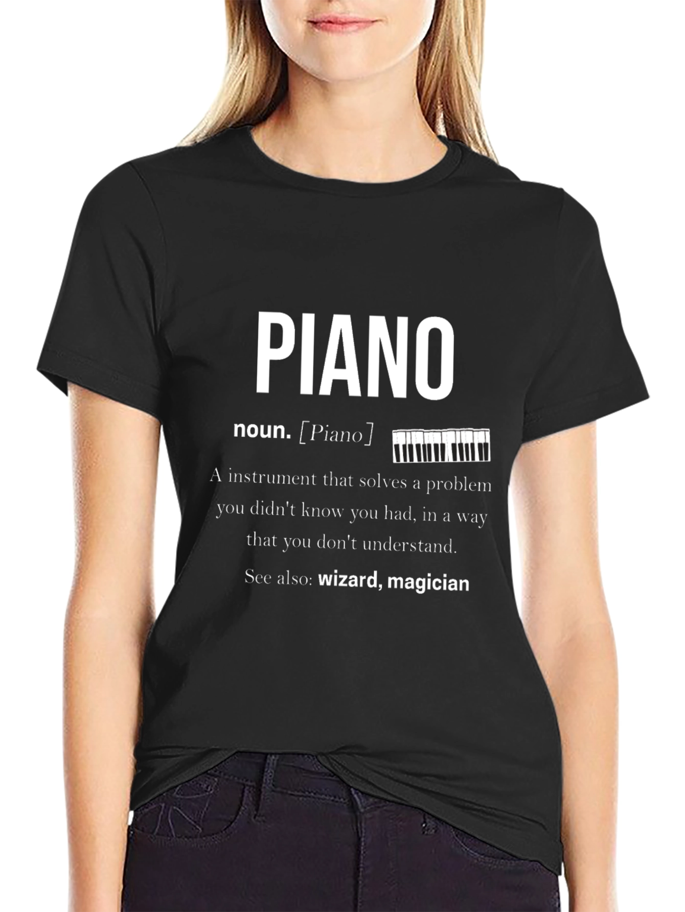 Piano Definition Graphic T-Shirt Musician Gift