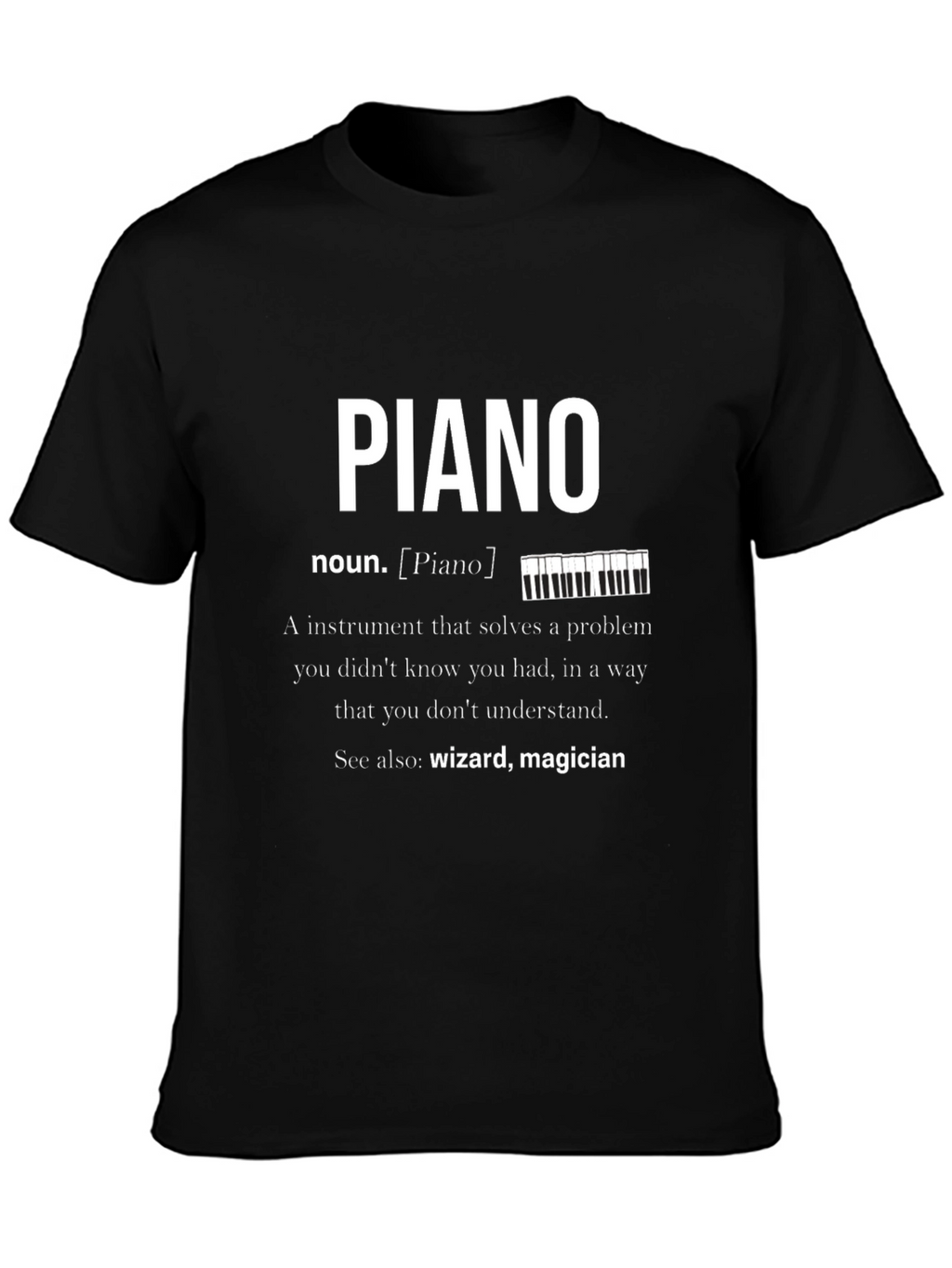 Piano Definition Graphic T-Shirt Musician Gift